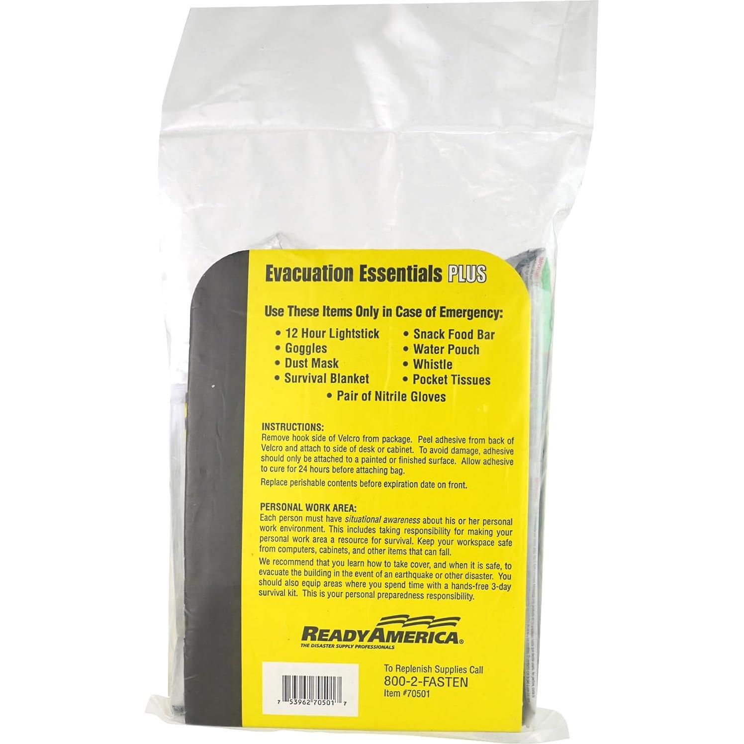 Kit de Emergencia Quakehold! Esencial Plus - Supervivencia 5 Años