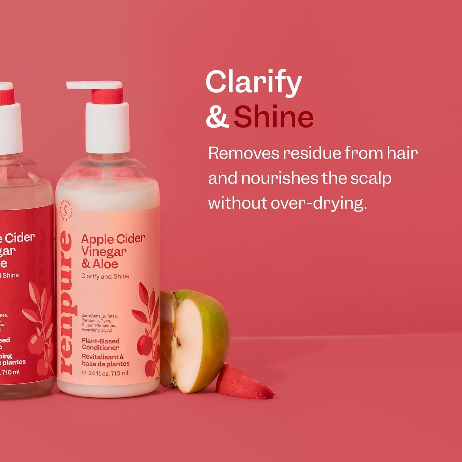 Acondicionador Aclarante Renpure 710 ml - Vinagre de Sidra y Aloe