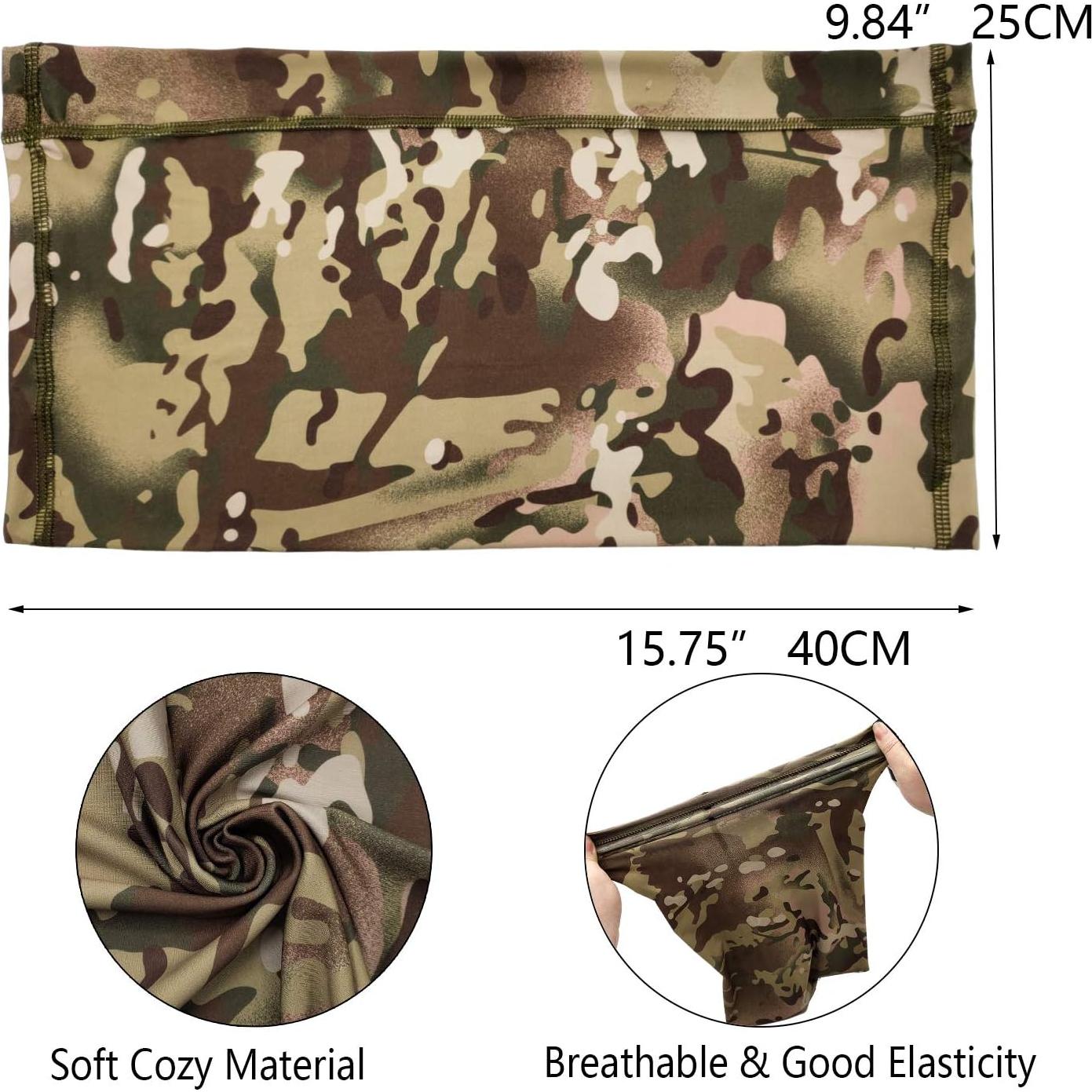 Conjunto Gorra Camo y Gaiter de Cuello UV Táctico Unisex