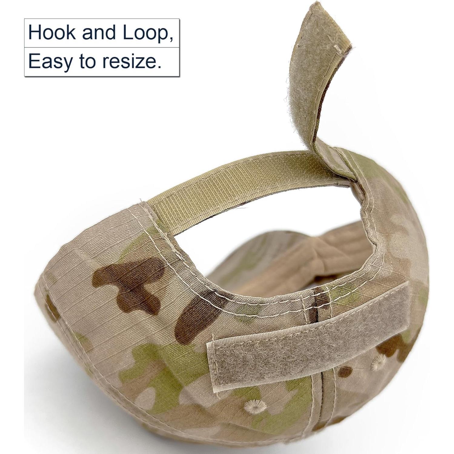 Gorra táctica camuflada con parches de calavera americana