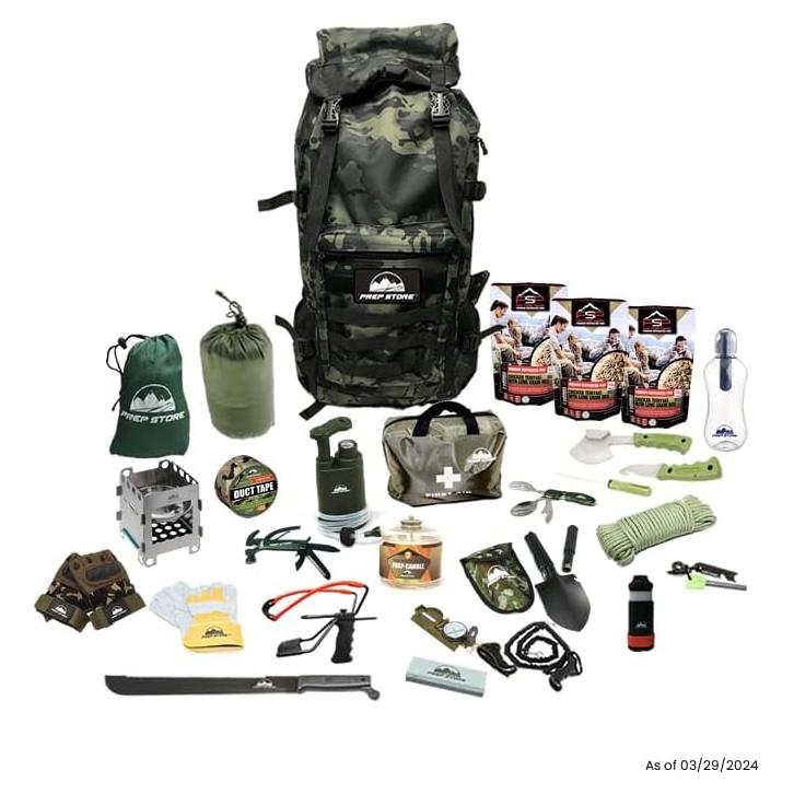 Kit de Supervivencia de Emergencia Prep Store 72 Horas 70L