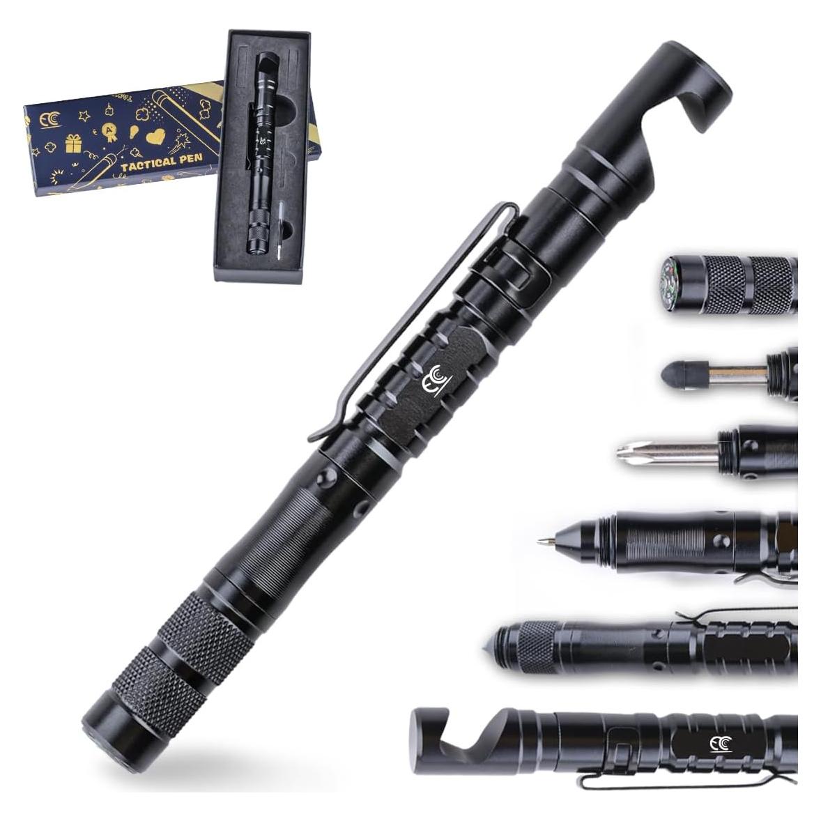 Bolígrafo Táctico 8 en 1 MCCC con Soporte para Teléfono