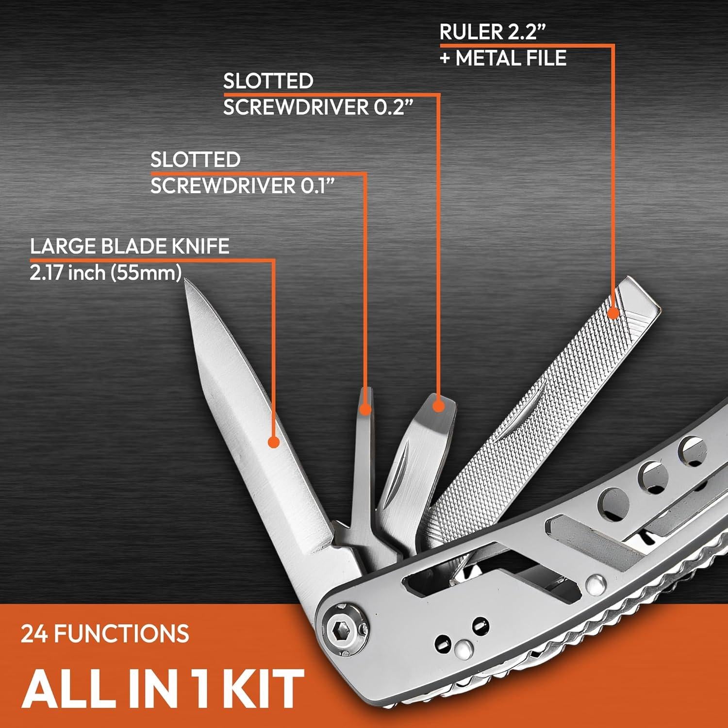 Multiherramienta 26 en 1 HVSun con Funda de Nailon