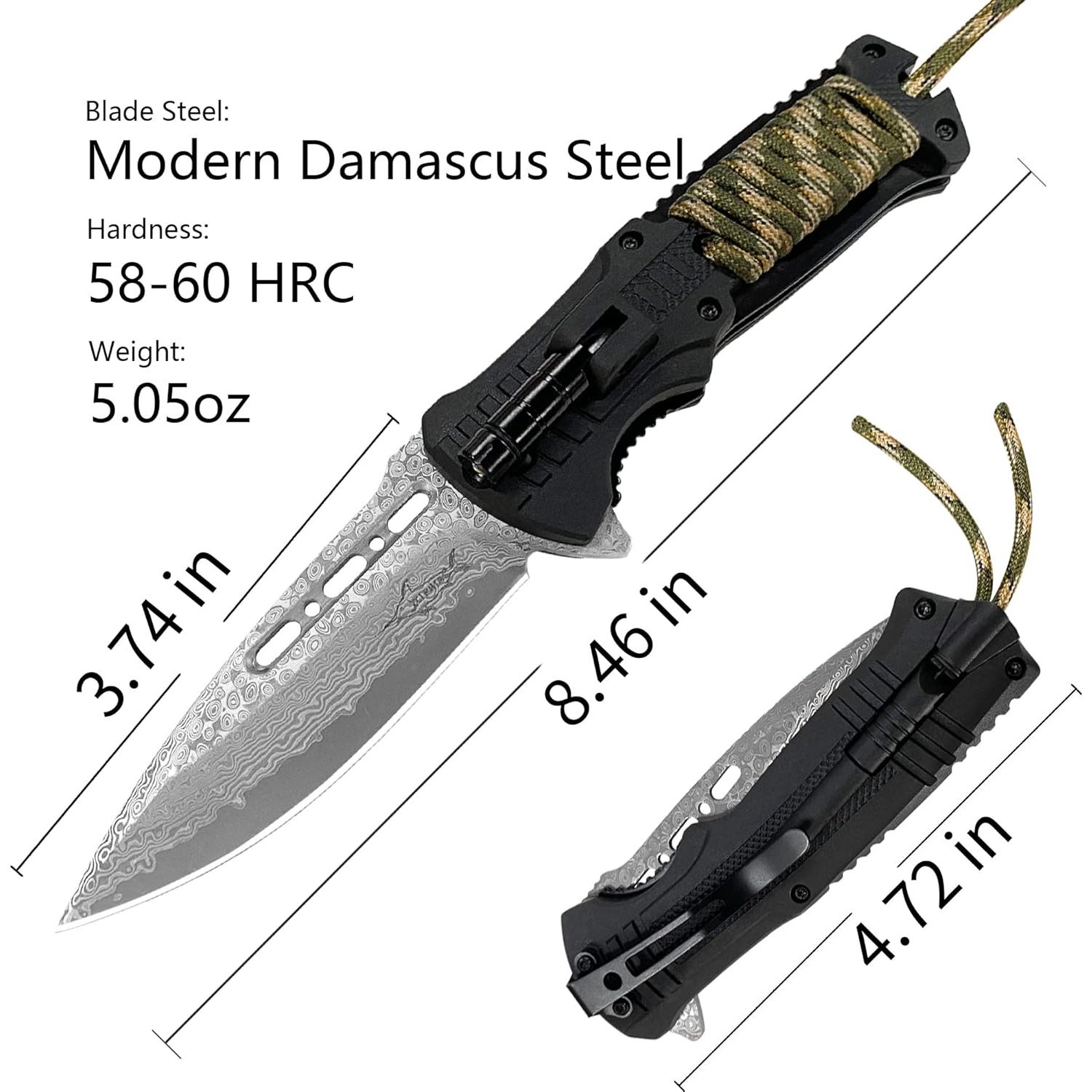 Cuchillo de Supervivencia XIPHIAS XK039DA Verde 6-en-1 EDC