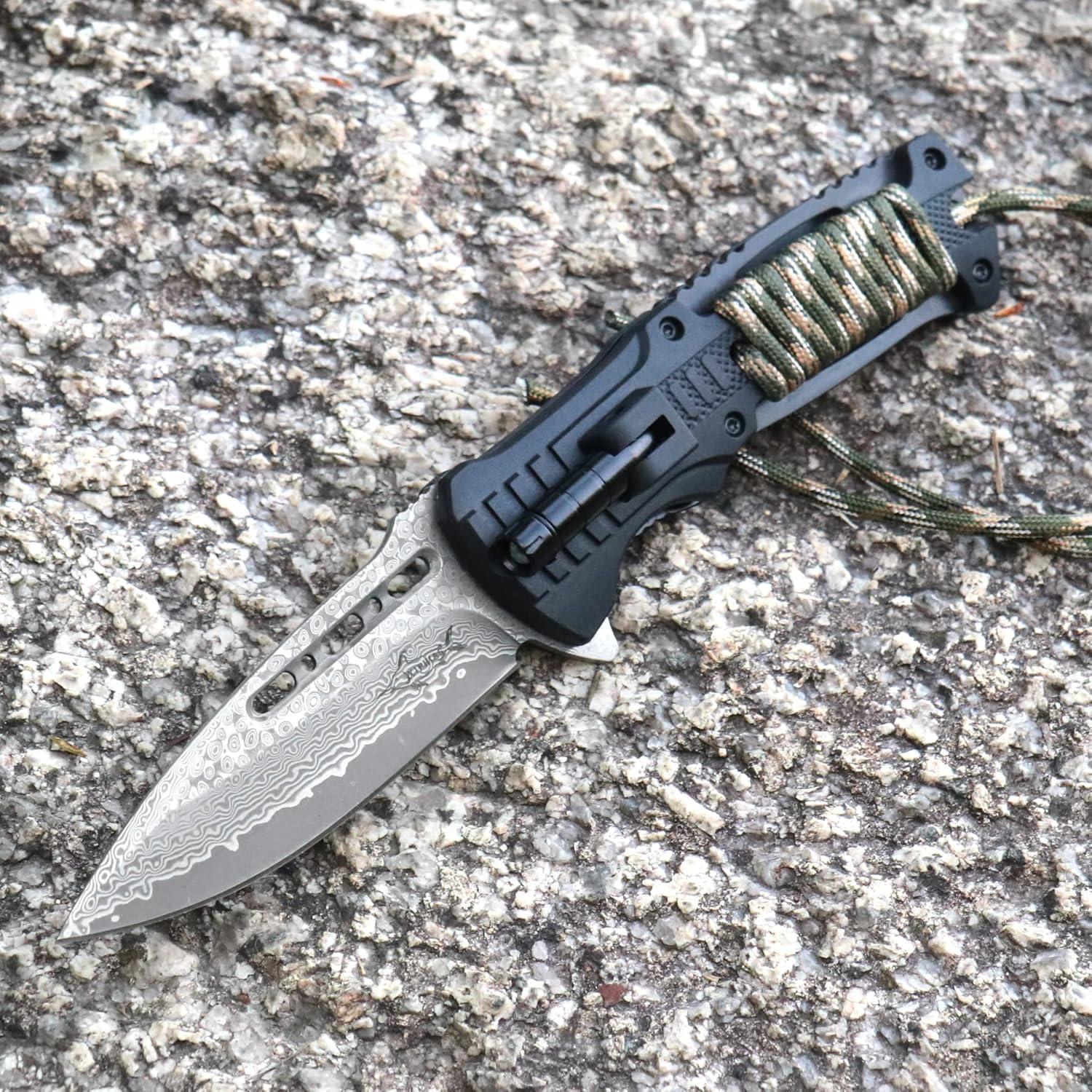 Cuchillo de Supervivencia XIPHIAS XK039DA Verde 6-en-1 EDC