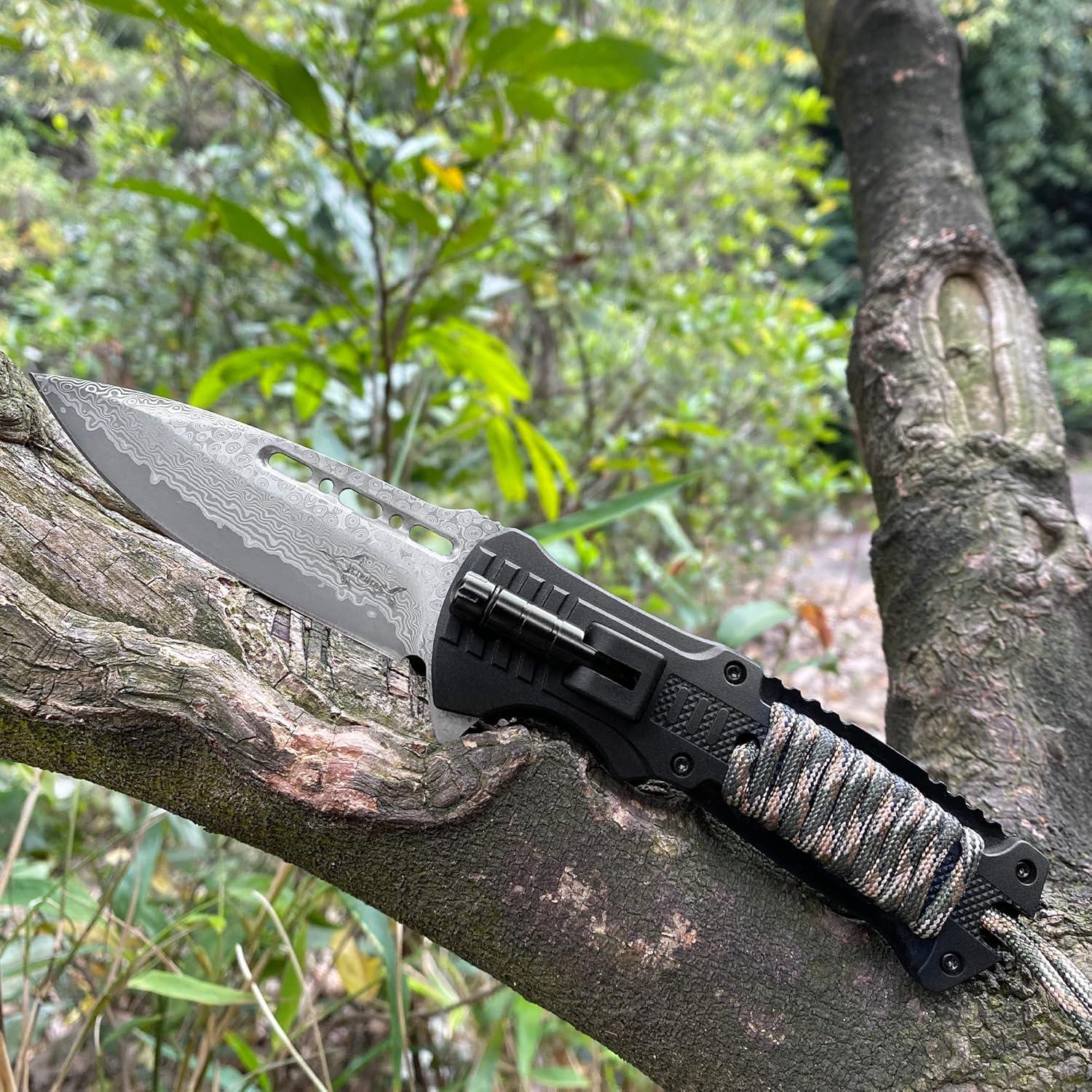 Cuchillo de Supervivencia XIPHIAS XK039DA Verde 6-en-1 EDC
