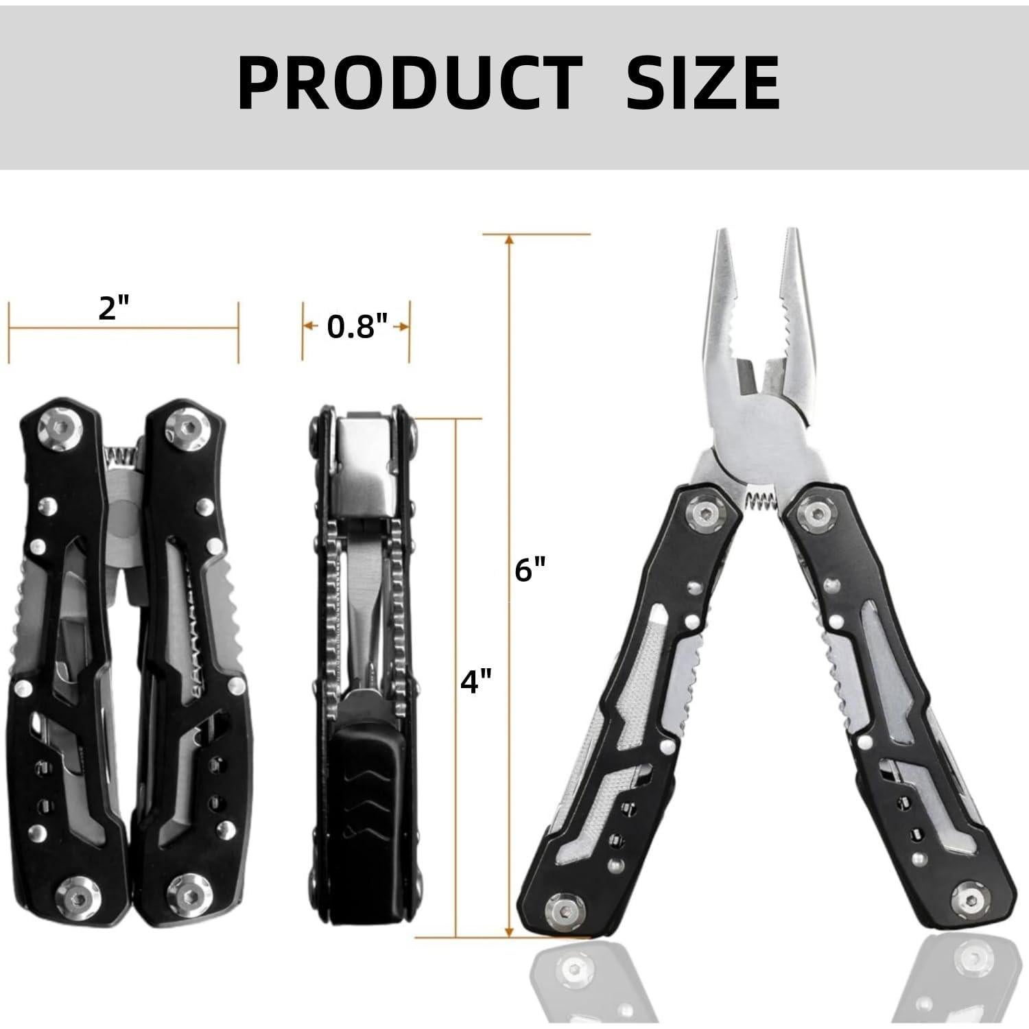 Multiherramienta 14 en 1 YWHWXB Acero Inoxidable Plegable