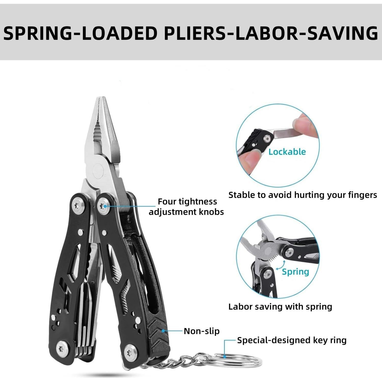 Multiherramienta 14 en 1 YWHWXB Acero Inoxidable Plegable