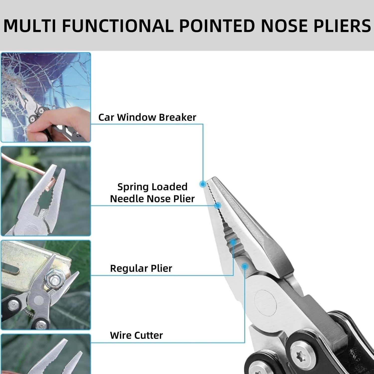 Multiherramienta 14 en 1 YWHWXB Acero Inoxidable Plegable
