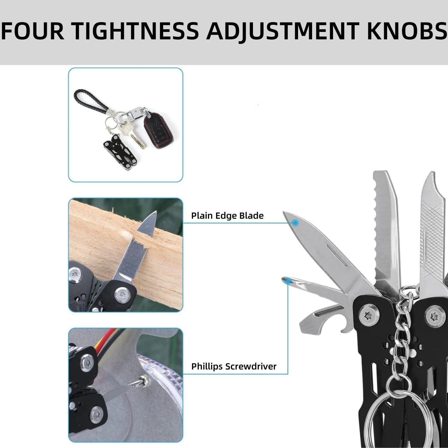 Multiherramienta 14 en 1 YWHWXB Acero Inoxidable Plegable