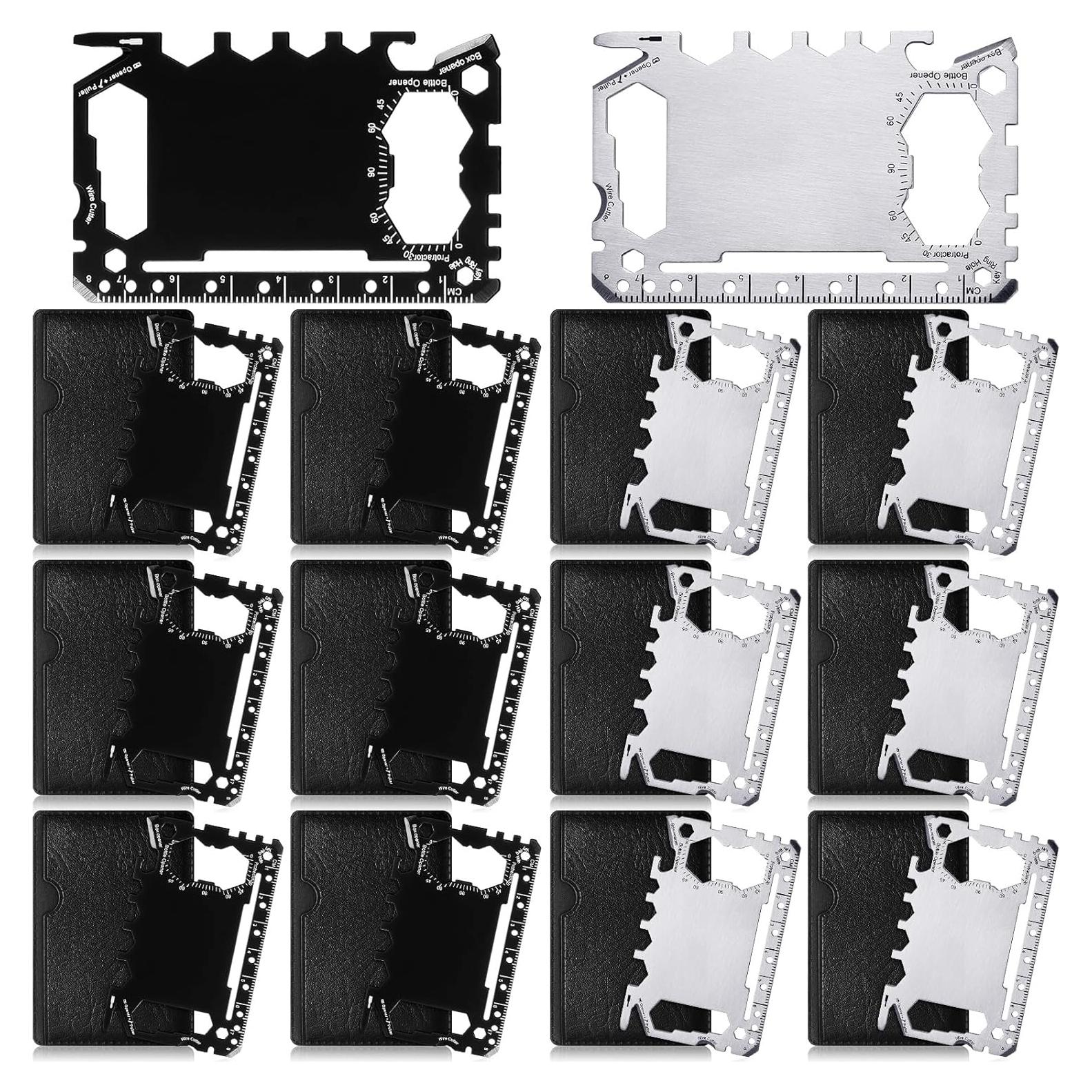 Cholemy 12 Pcs Multiherramienta de Acero Inoxidable 46 en 1