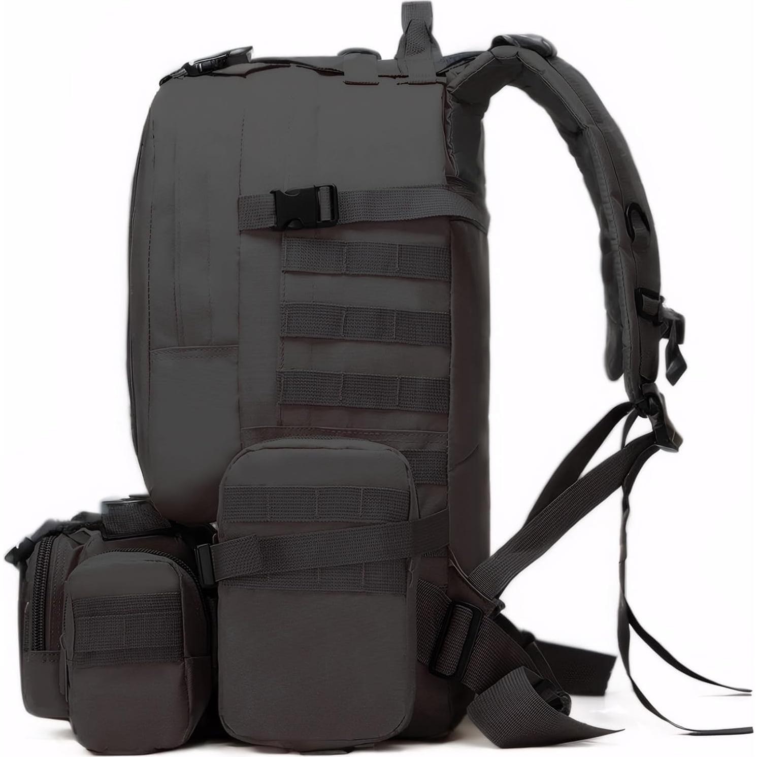 Mochila Táctica Militar Fortune Edge 60L Impermeable Negra