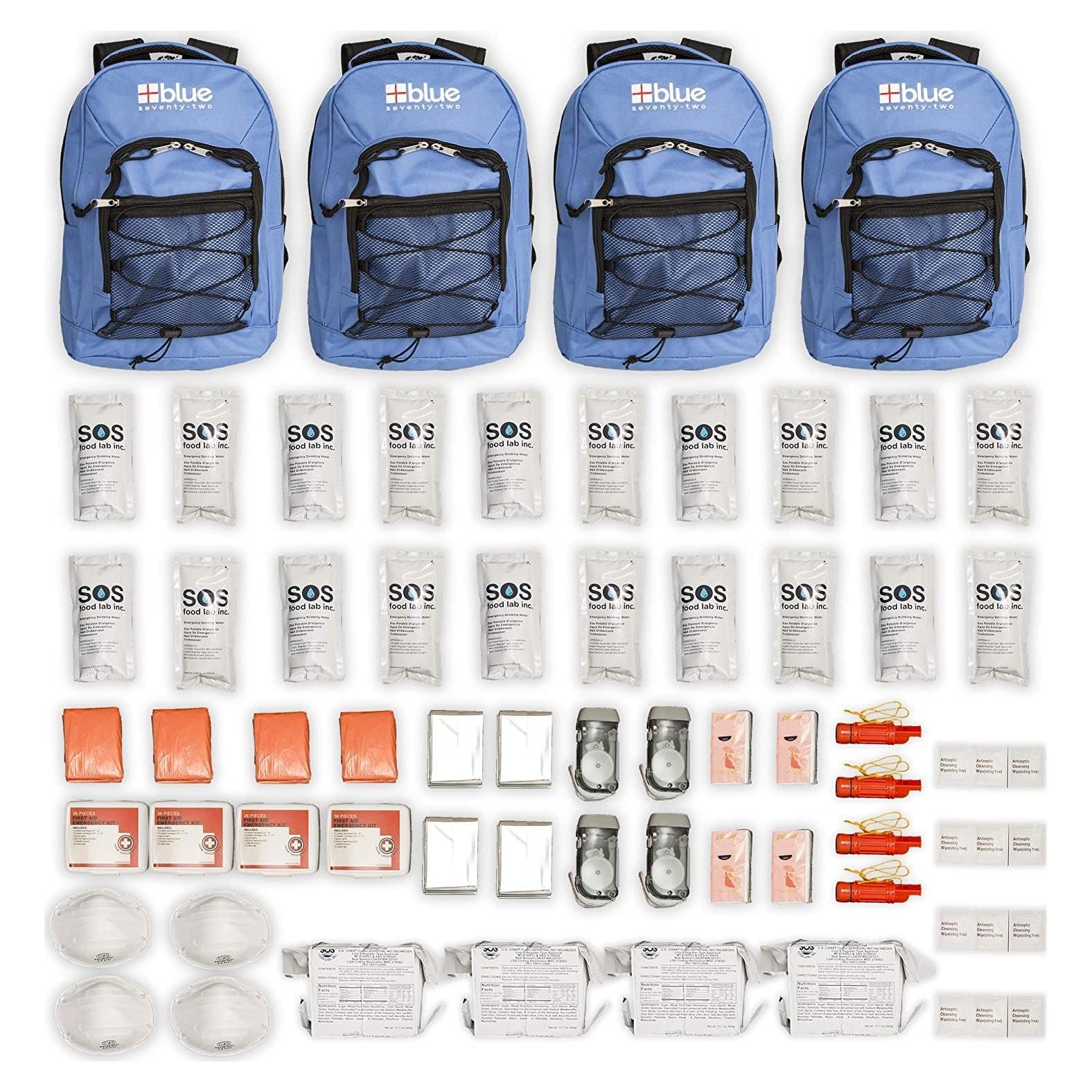 Kit de Supervivencia Blue Seventy-Two para Emergencias 72h