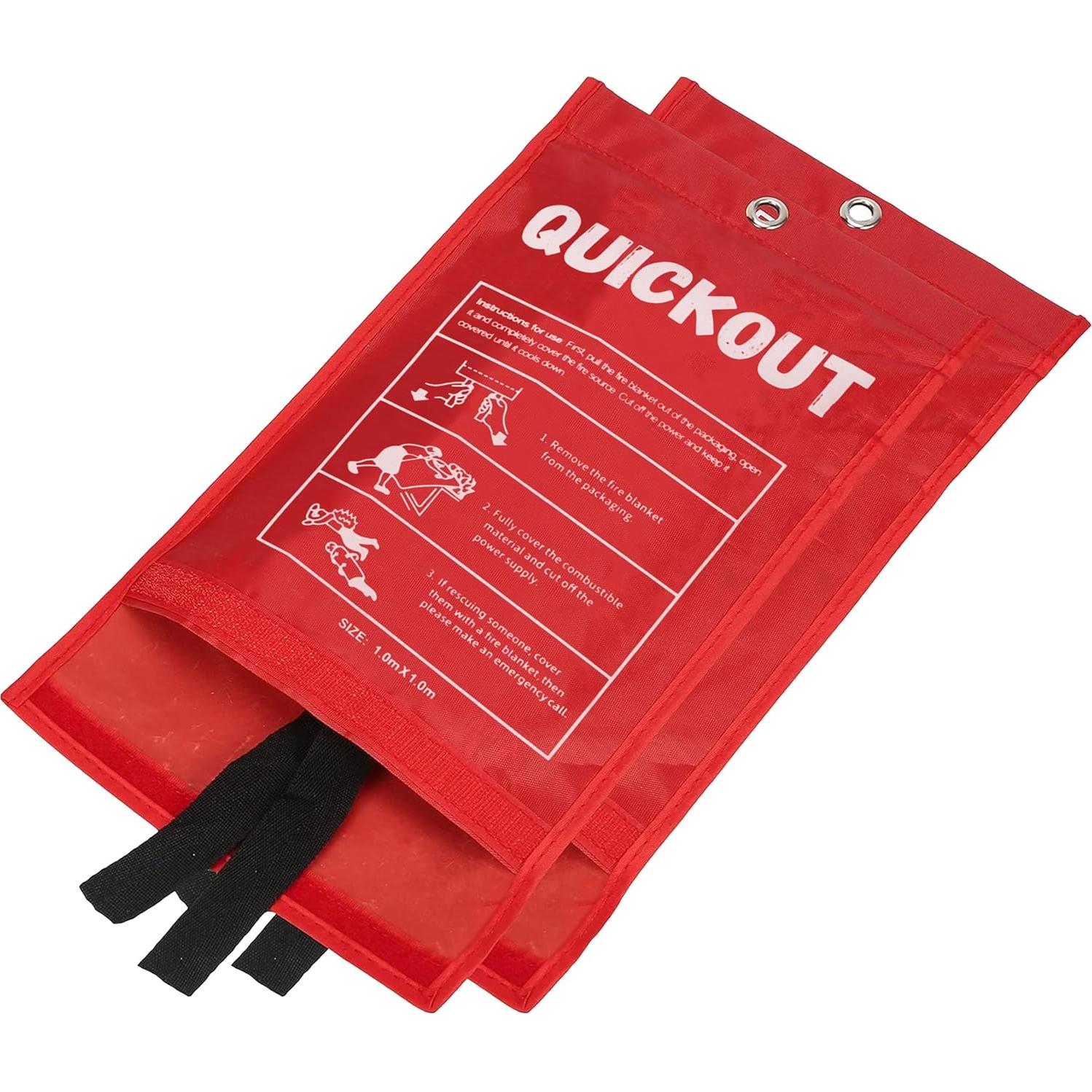 Manta contra incendios C CRYSTAL LEMON 2 unidades 99x99 cm