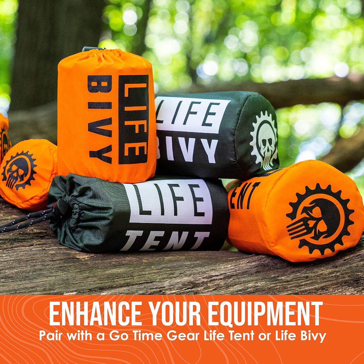 Mantas de Emergencia Go Time Gear - Paquete de 4, Mylar Térmico