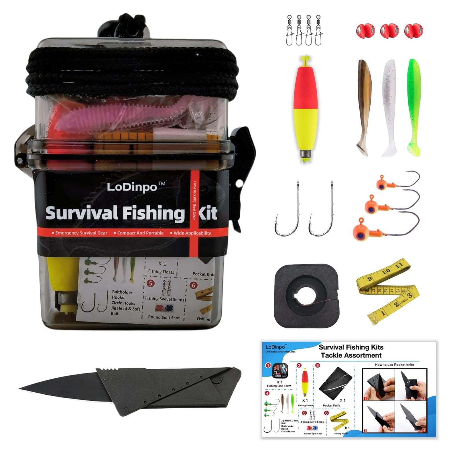 Kit de Pesca de Emergencia Mini LoDinpo - 100 Piezas