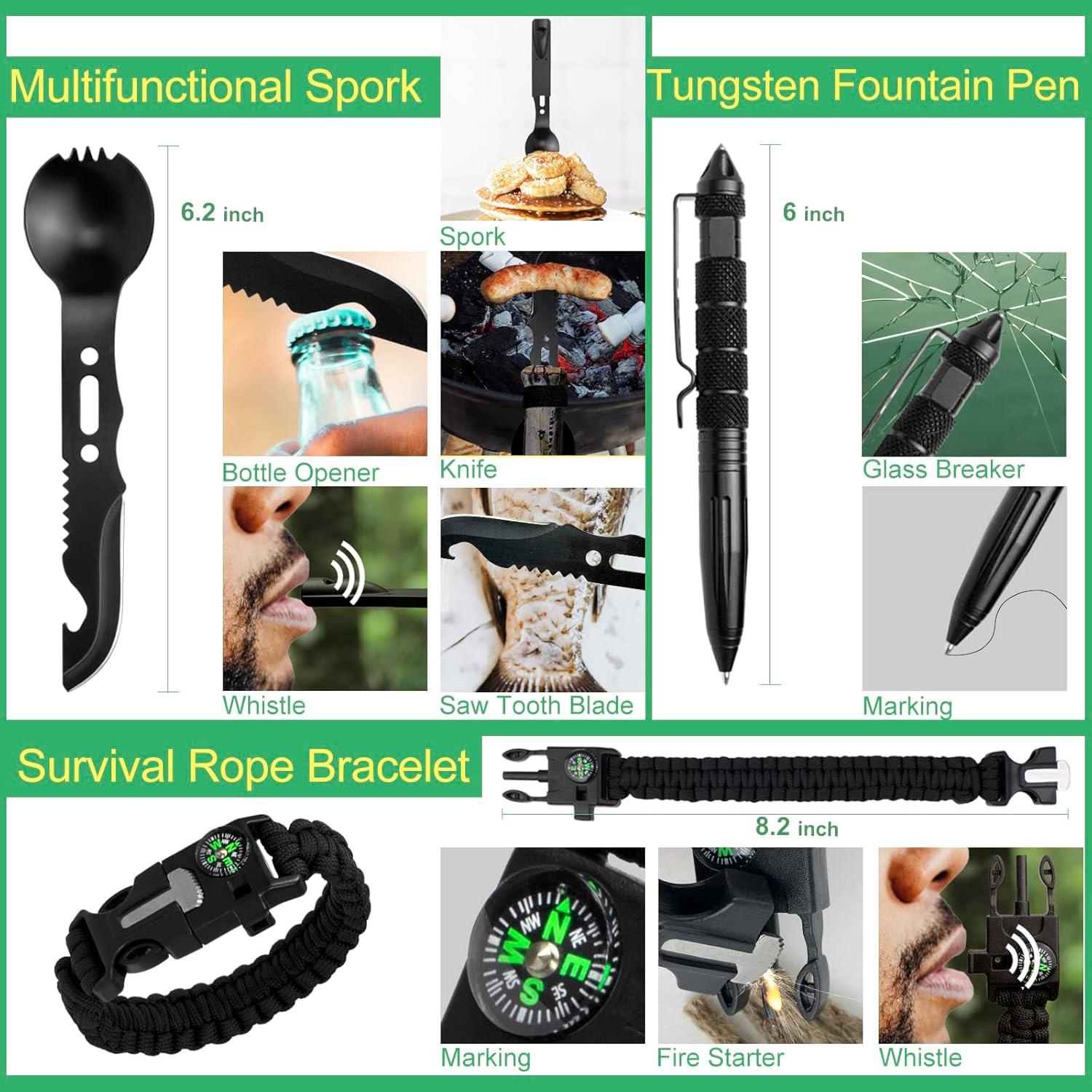 Kit de Supervivencia 34 en 1 LANKAMO para Camping y Aventura