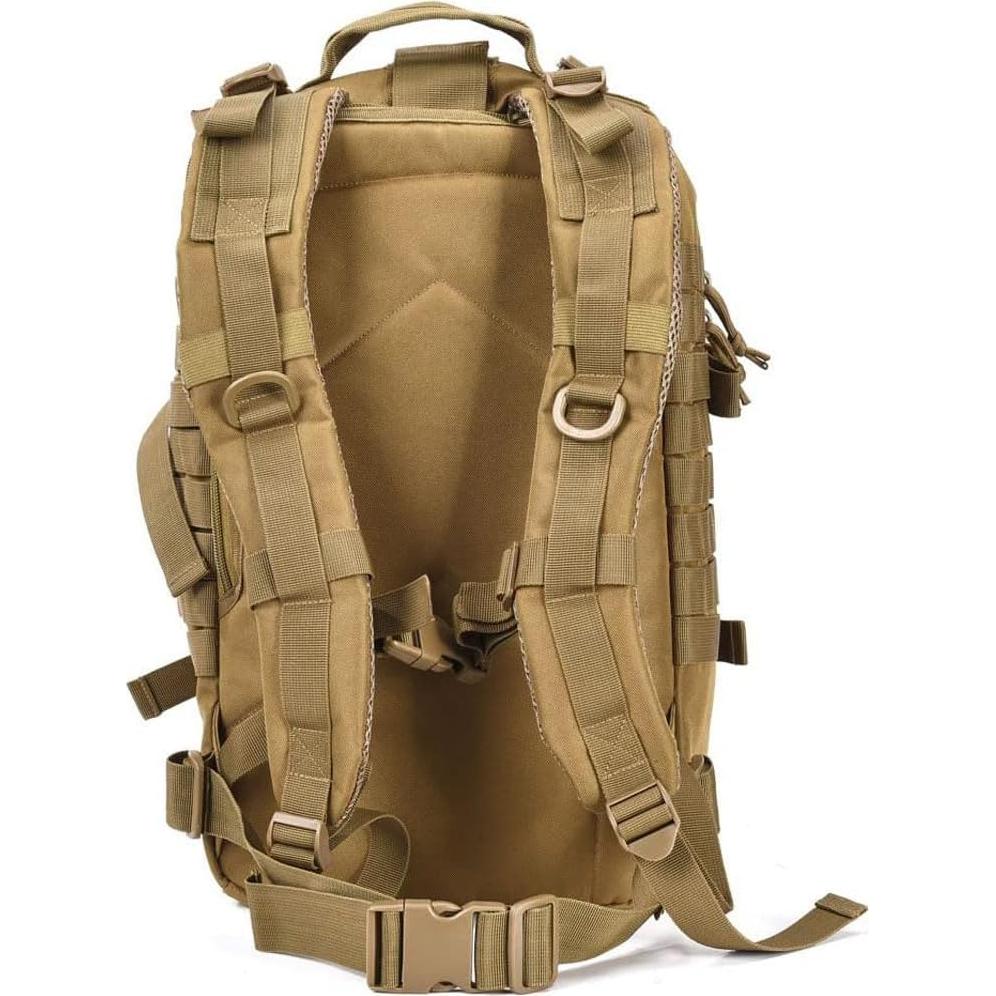Mochila táctica militar Reebow Gear 34L Molle marrón