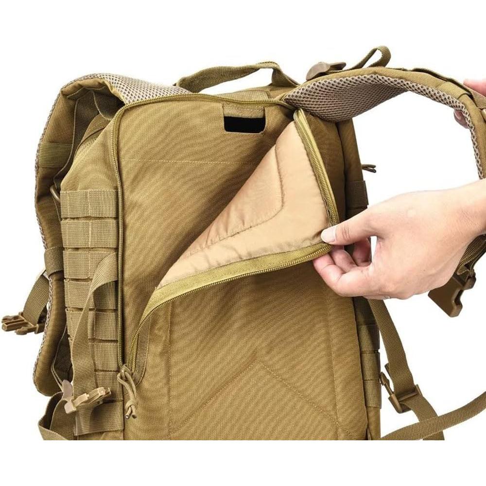 Mochila táctica militar Reebow Gear 34L Molle marrón