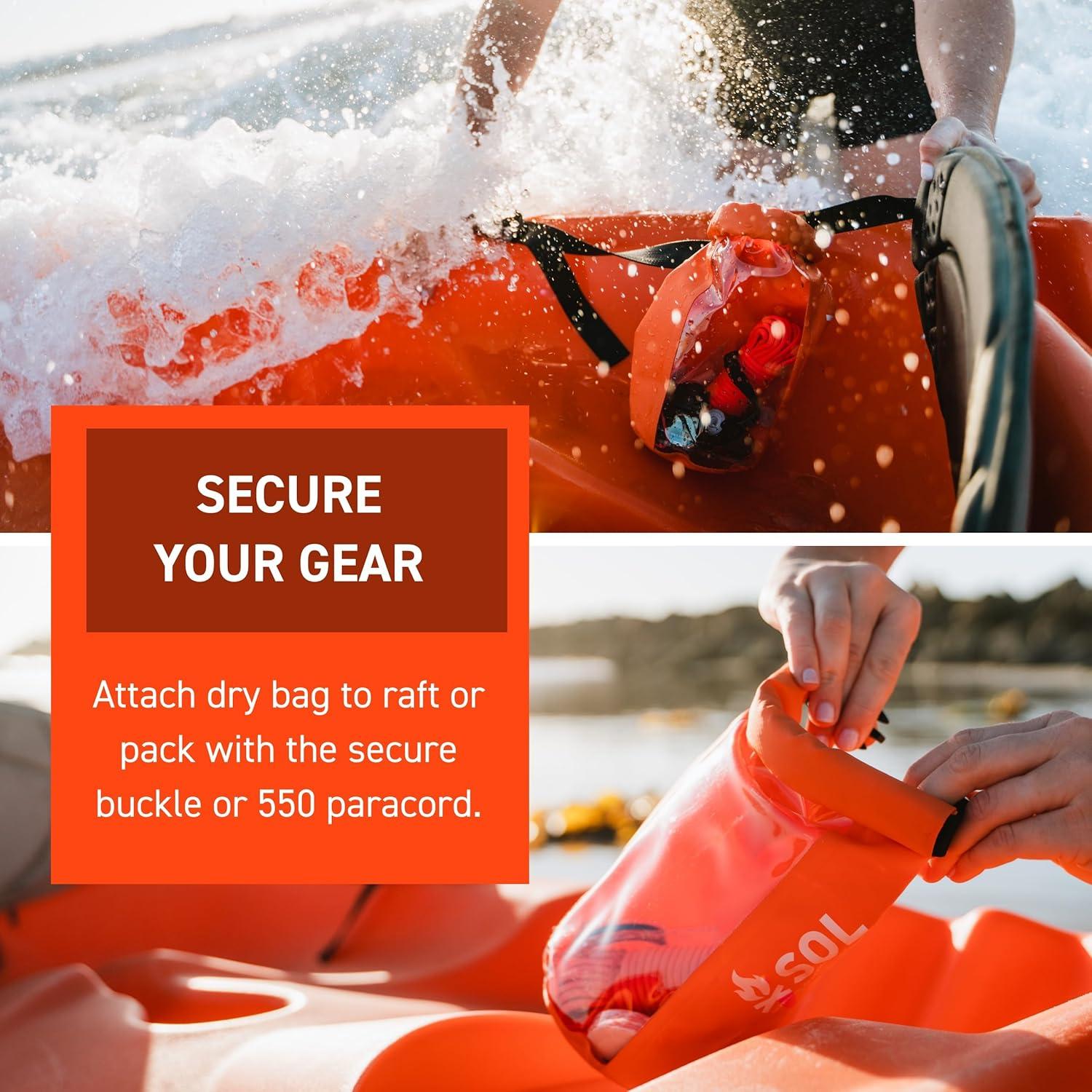 Kit de Supervivencia S.O.L. con Linterna y Bolsa Seco 2L