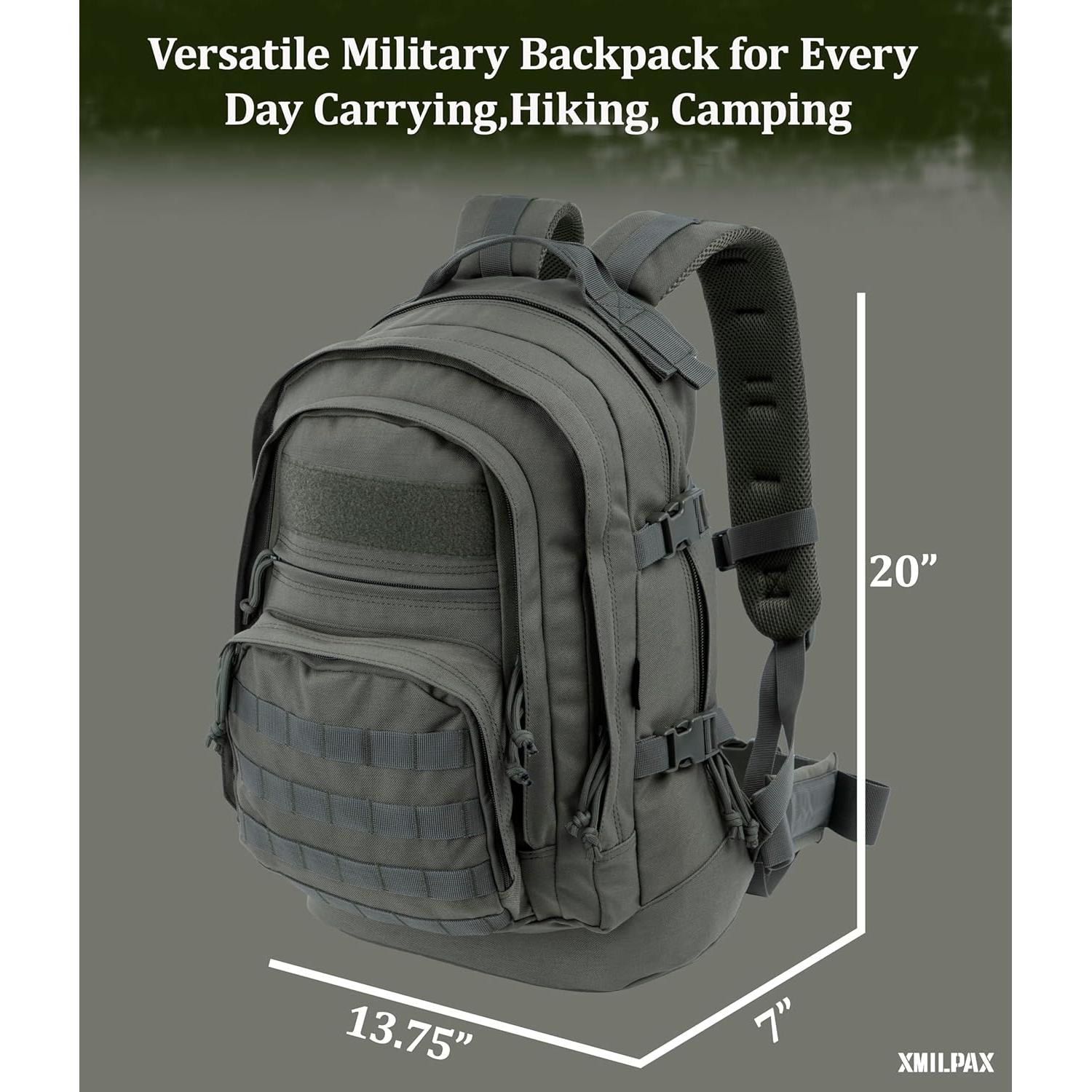 Mochila Táctica EDC MOLLE 22L para Senderismo y Camping