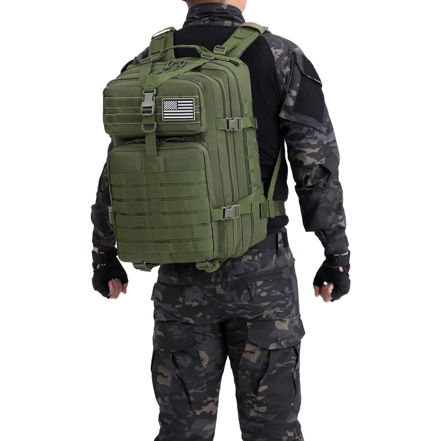 Mochila Táctica Militar ATBP Molle 45 Litros Verde Ejército