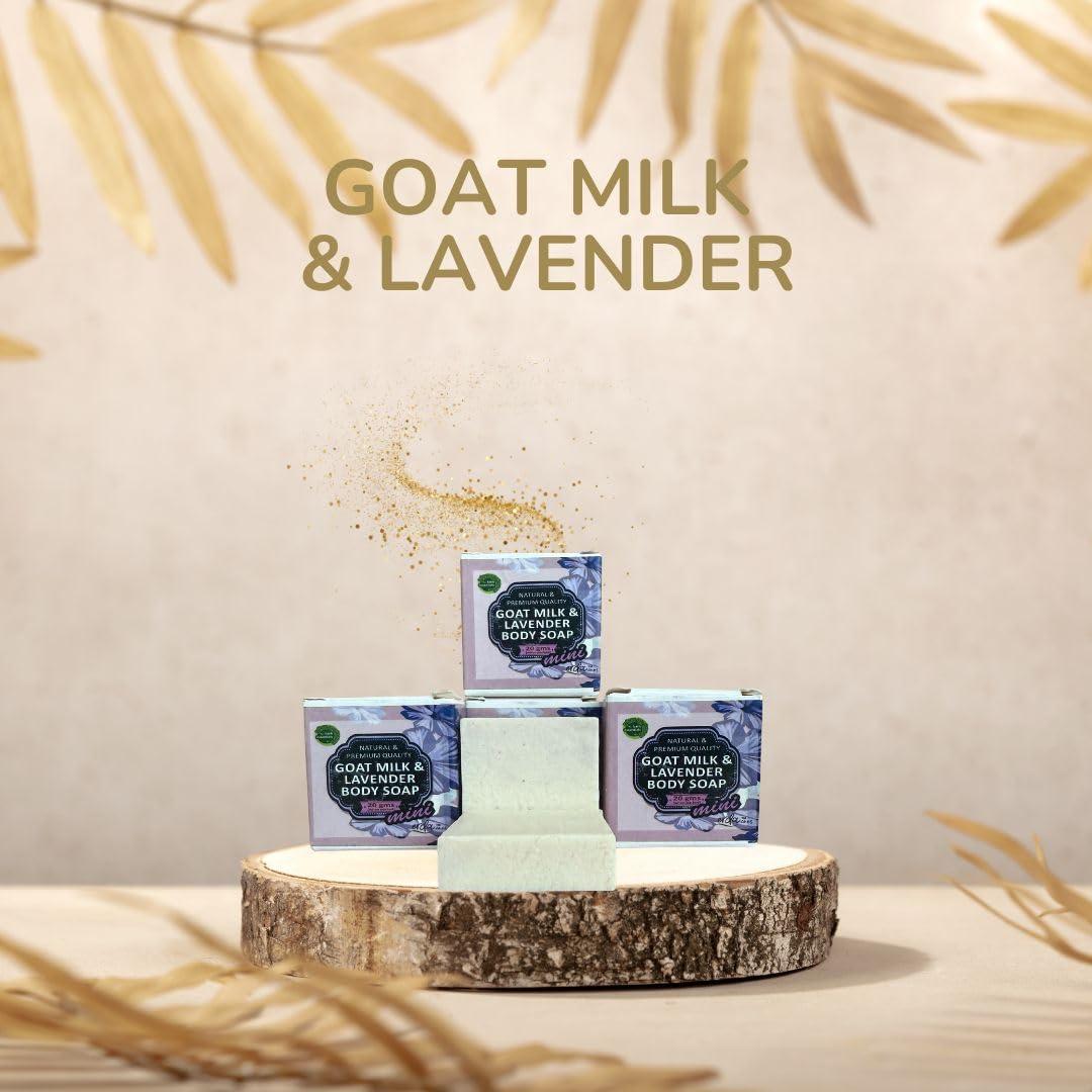 Set de 4 Jabones Naturales Hechos a Mano Hamid - Leche de Cabra y Lavanda