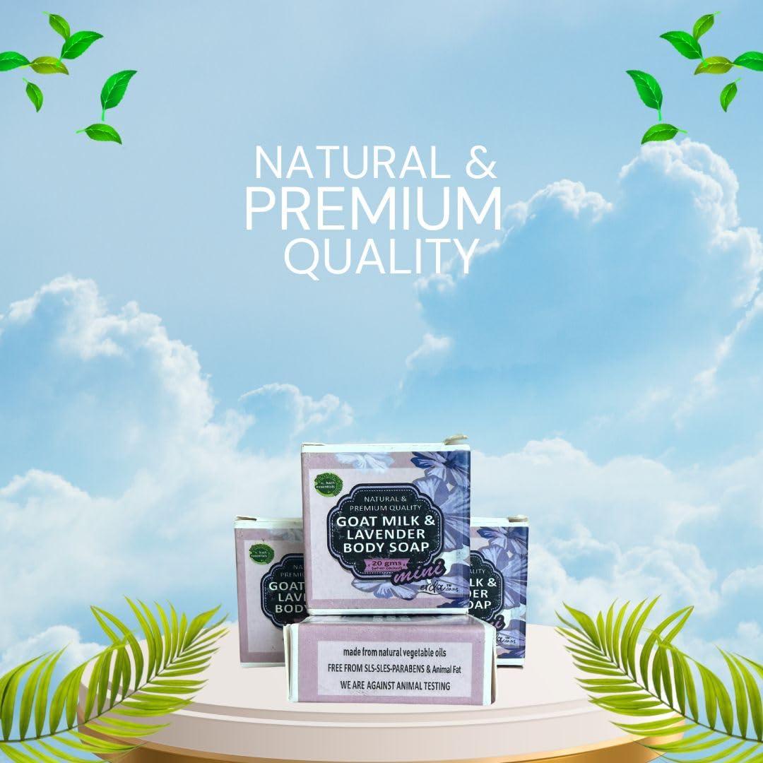 Set de 4 Jabones Naturales Hechos a Mano Hamid - Leche de Cabra y Lavanda