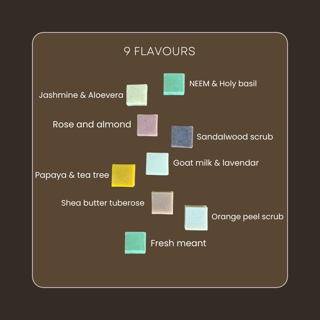 Set de 4 Jabones Naturales Hechos a Mano Hamid - Leche de Cabra y Lavanda