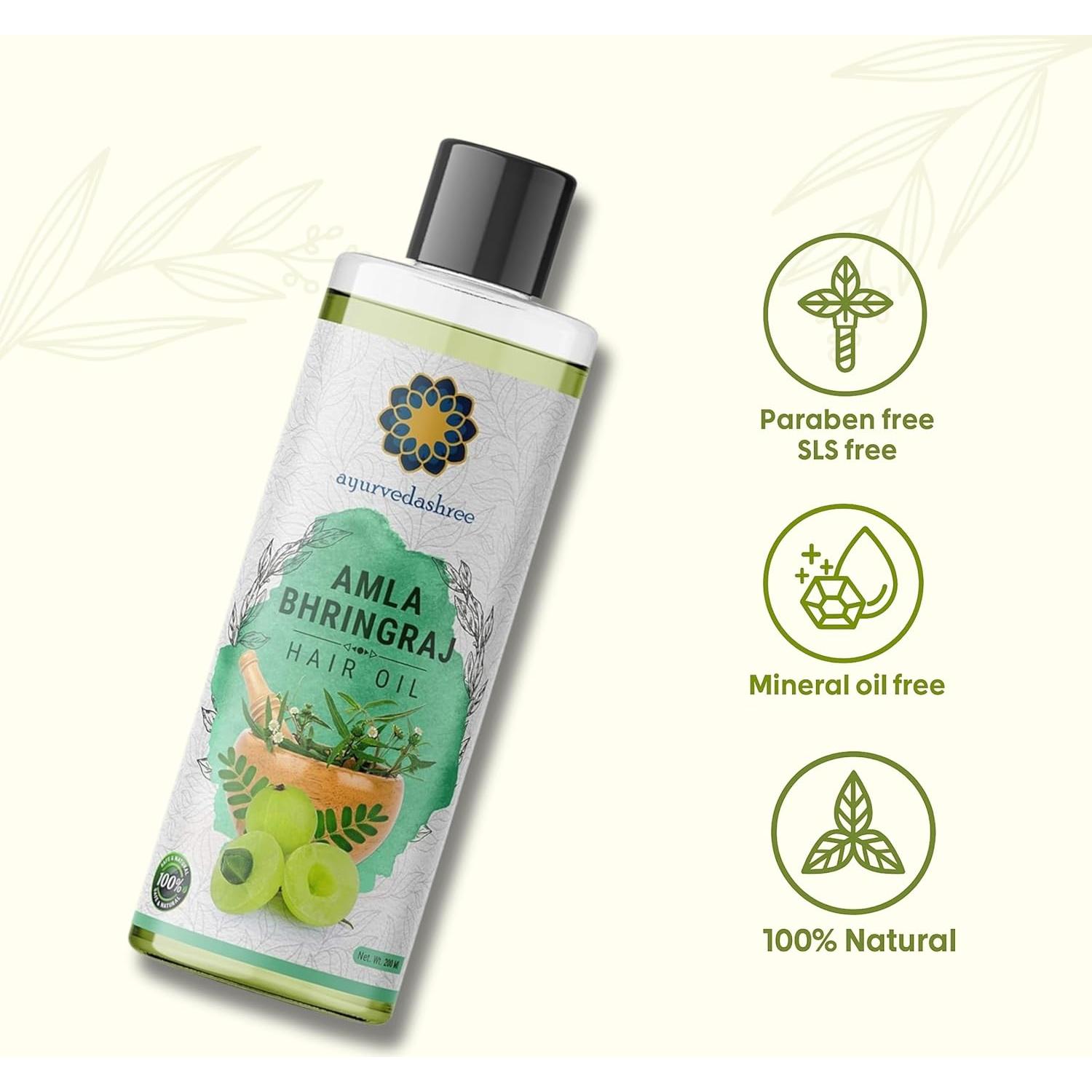 Aceite para el Cabello Amla Bhringraj 200 ml - A-ART Natura Care