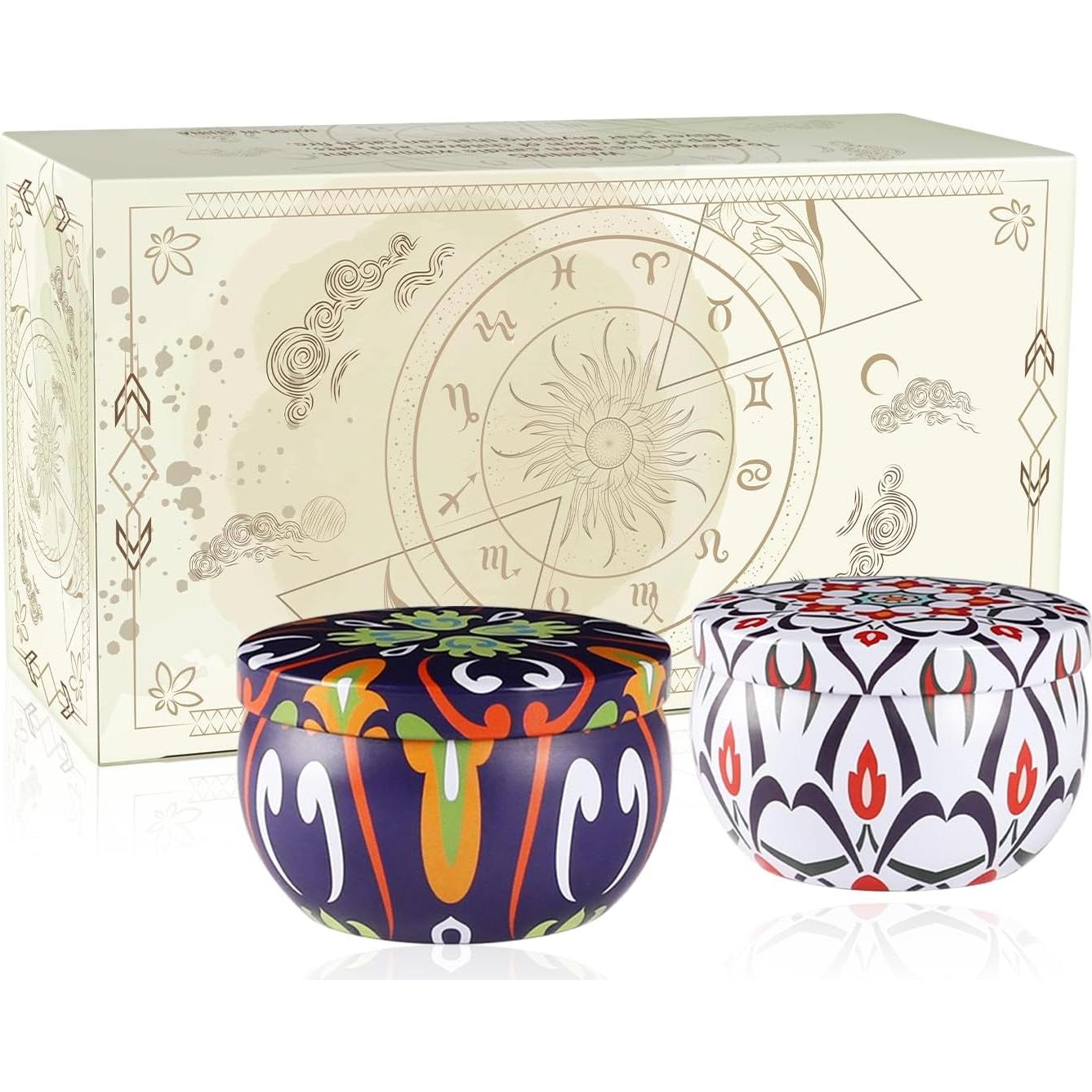 Paquete de 2 Velas Aromáticas Fclayvts - Cera de Soja Natural