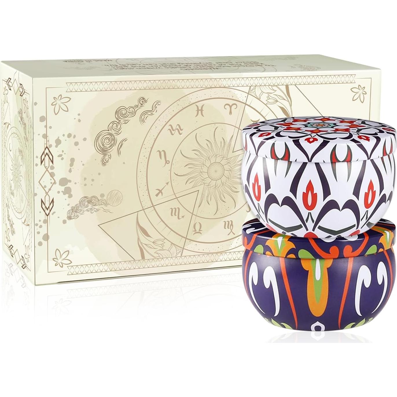 Paquete de 2 Velas Aromáticas Fclayvts - Cera de Soja Natural