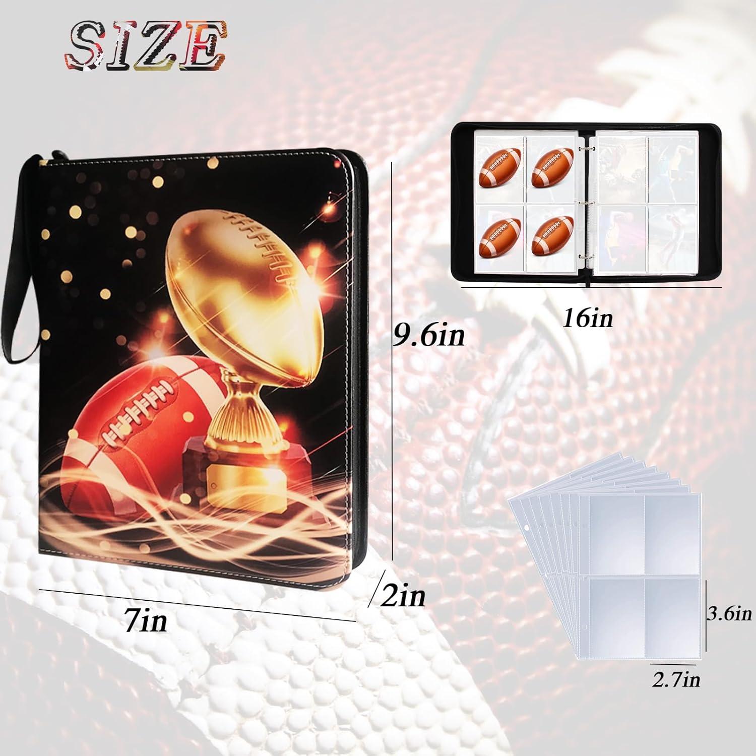 Carpeta de Tarjetas de Fútbol QANYYO 400 Bolsillos Recargable