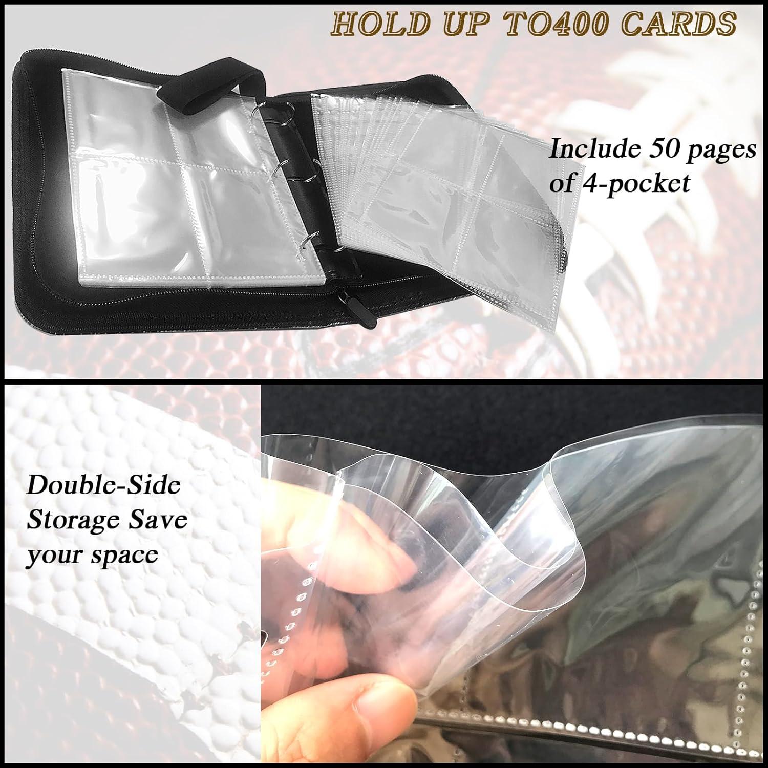 Carpeta de Tarjetas de Fútbol QANYYO 400 Bolsillos Recargable