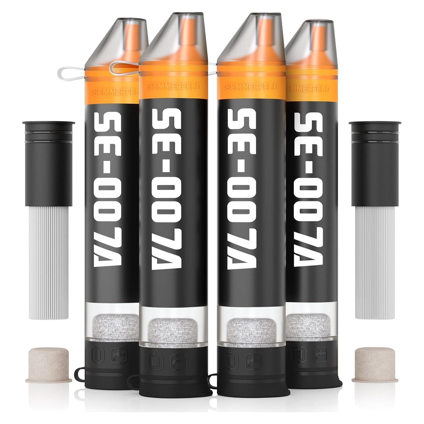 Filtro de Agua Personal SEMMERFELD SE-007A 4 Filtros Portátil