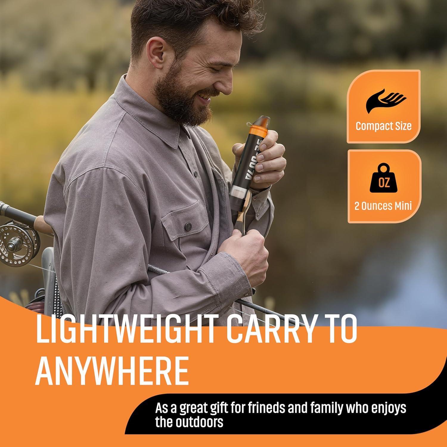 Filtro de Agua Personal SEMMERFELD SE-007A 4 Filtros Portátil