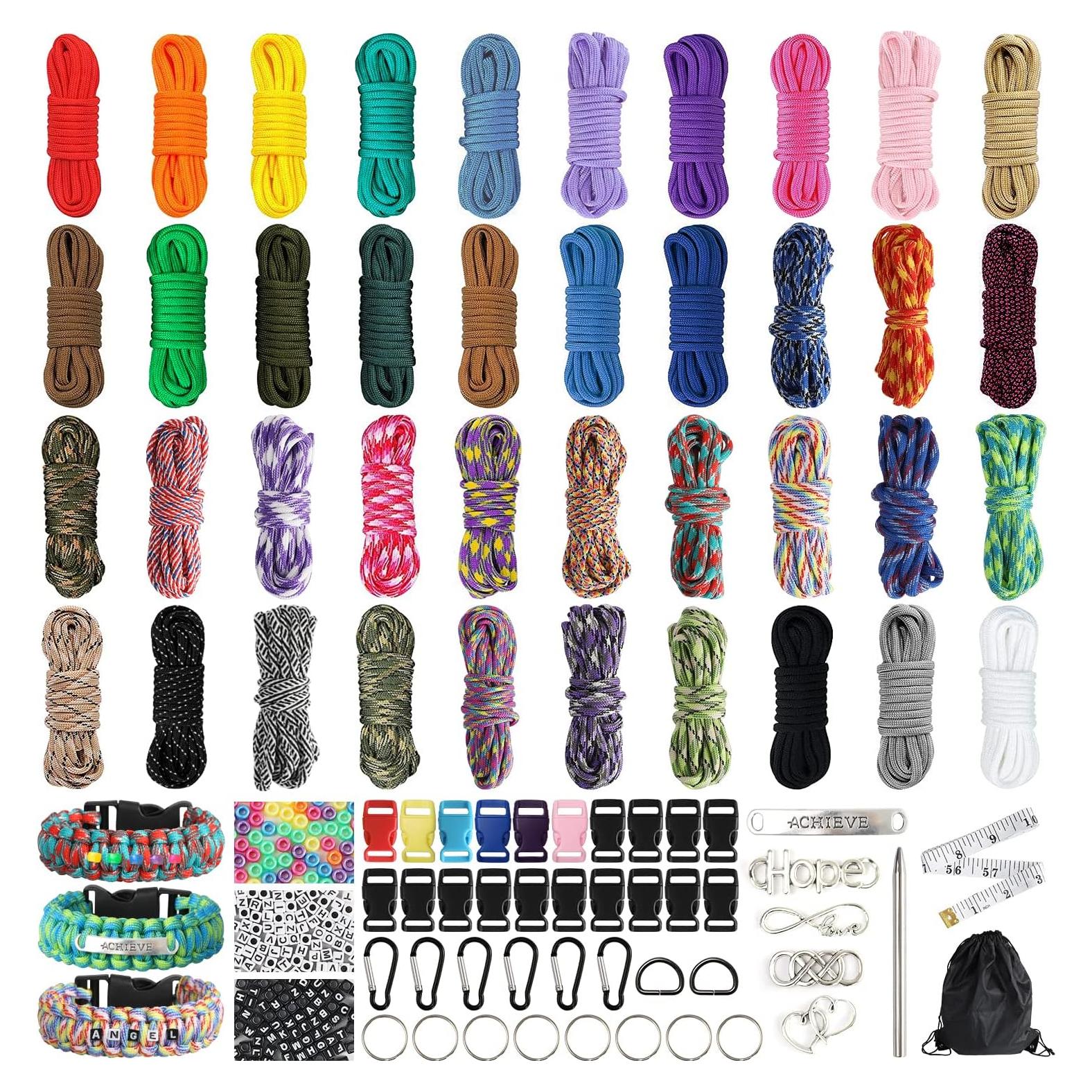 Kit de Pulseras de Paracord GNILLKO - 40 Colores, 3m, Accesorios