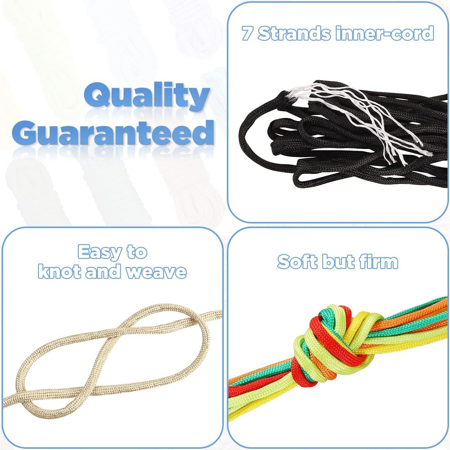 Kit de Pulseras de Paracord GNILLKO - 40 Colores, 3m, Accesorios