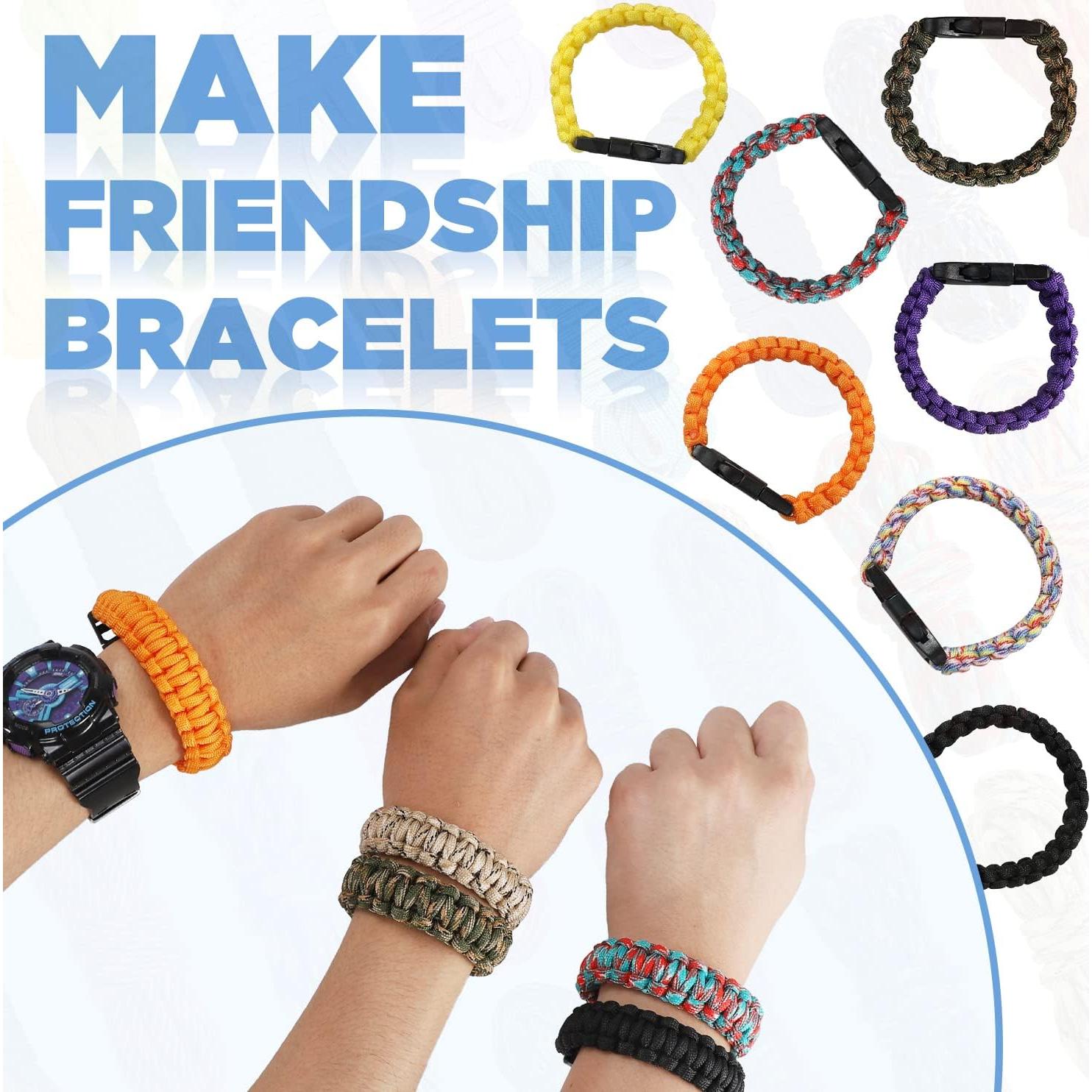 Kit de Pulseras de Paracord GNILLKO - 40 Colores, 3m, Accesorios