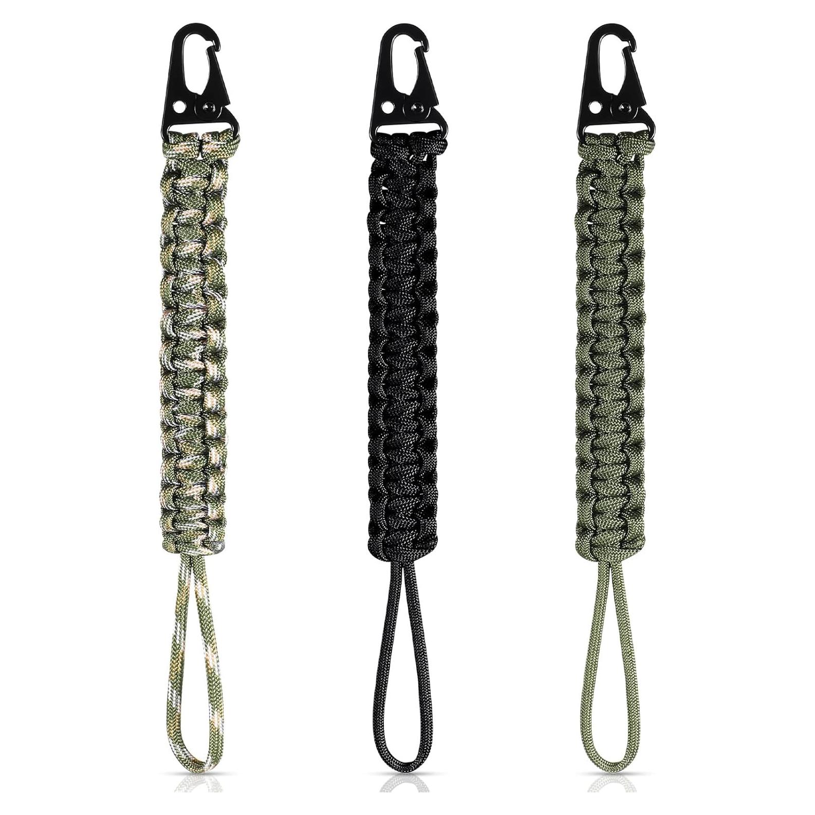 Llavero Paracord Tejido Cobra 550 Shappy 3 Pcs 23 cm