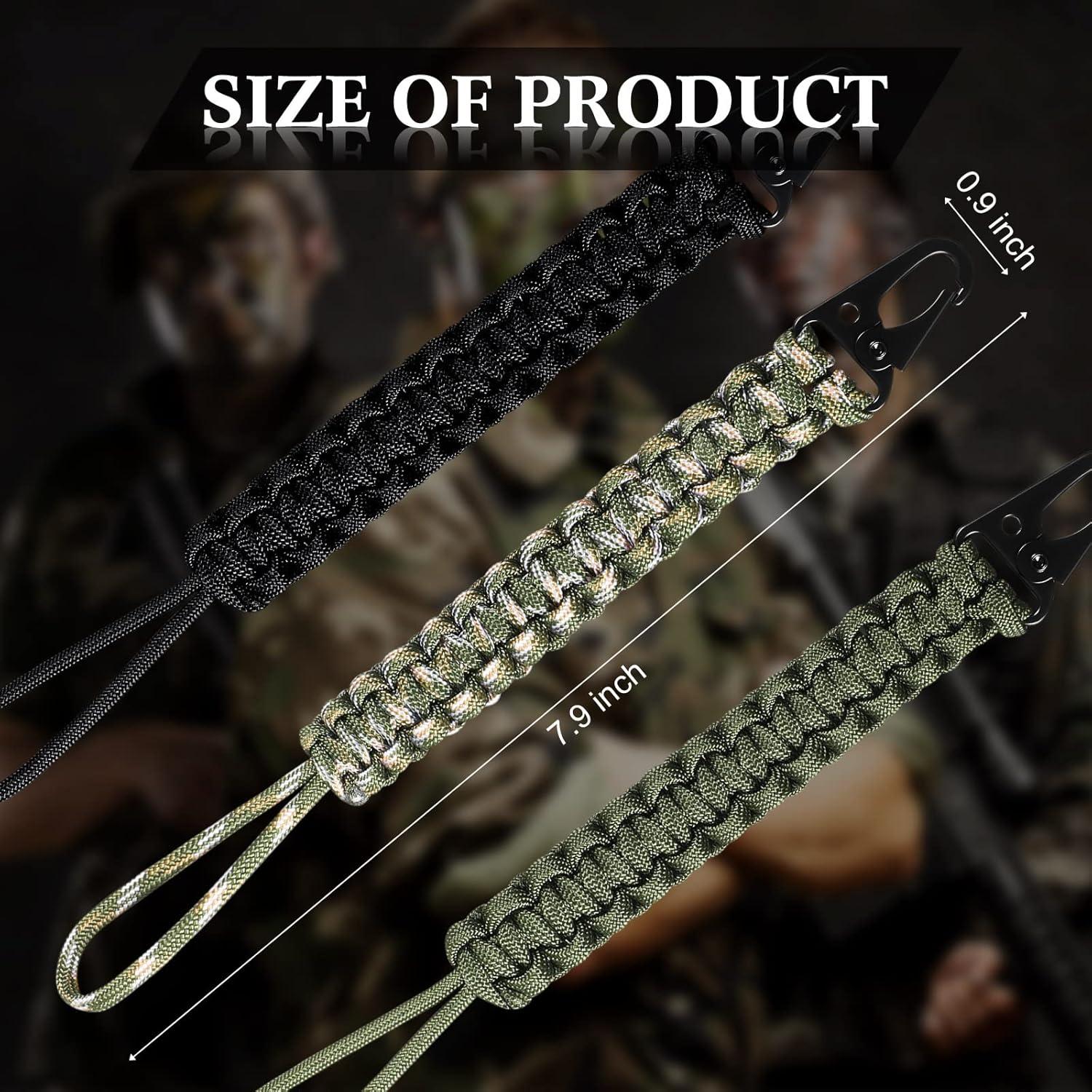Llavero Paracord Tejido Cobra 550 Shappy 3 Pcs 23 cm