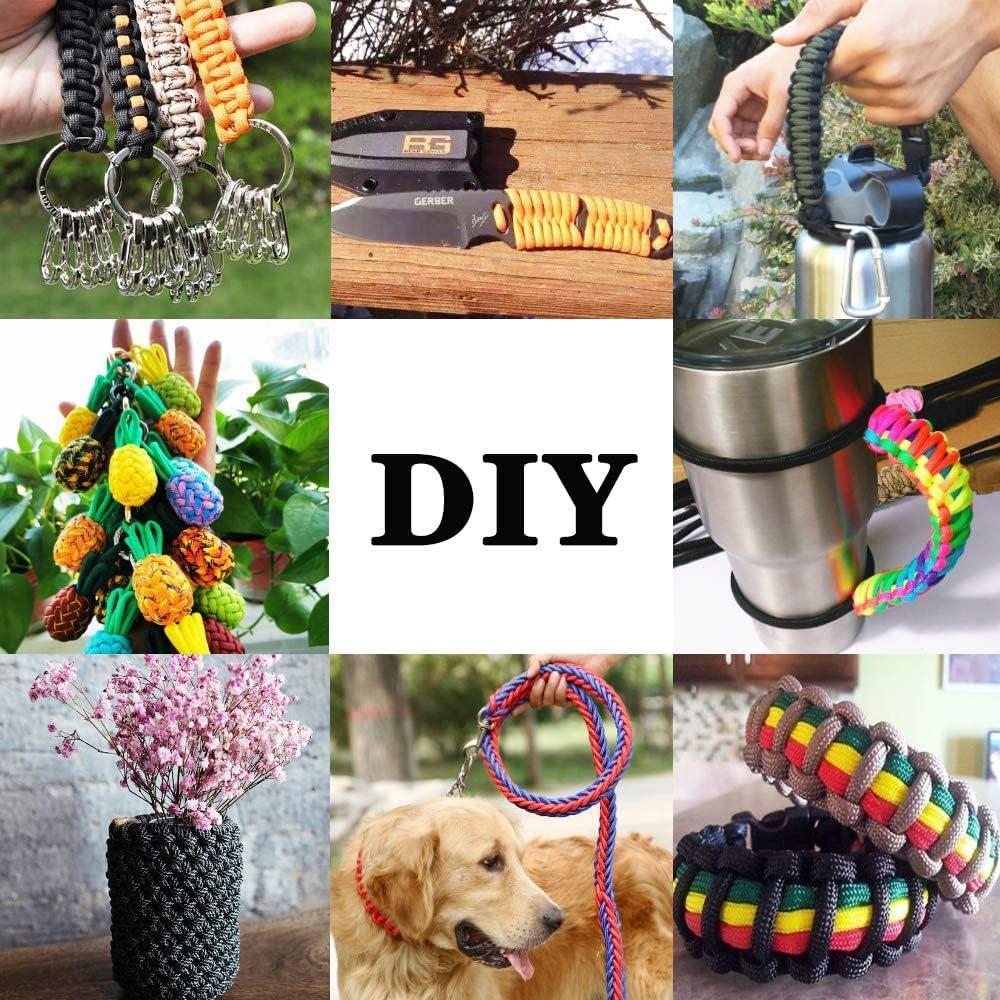 Kit de Paracord MONOBIN 50 Colores 500 pies con Accesorios