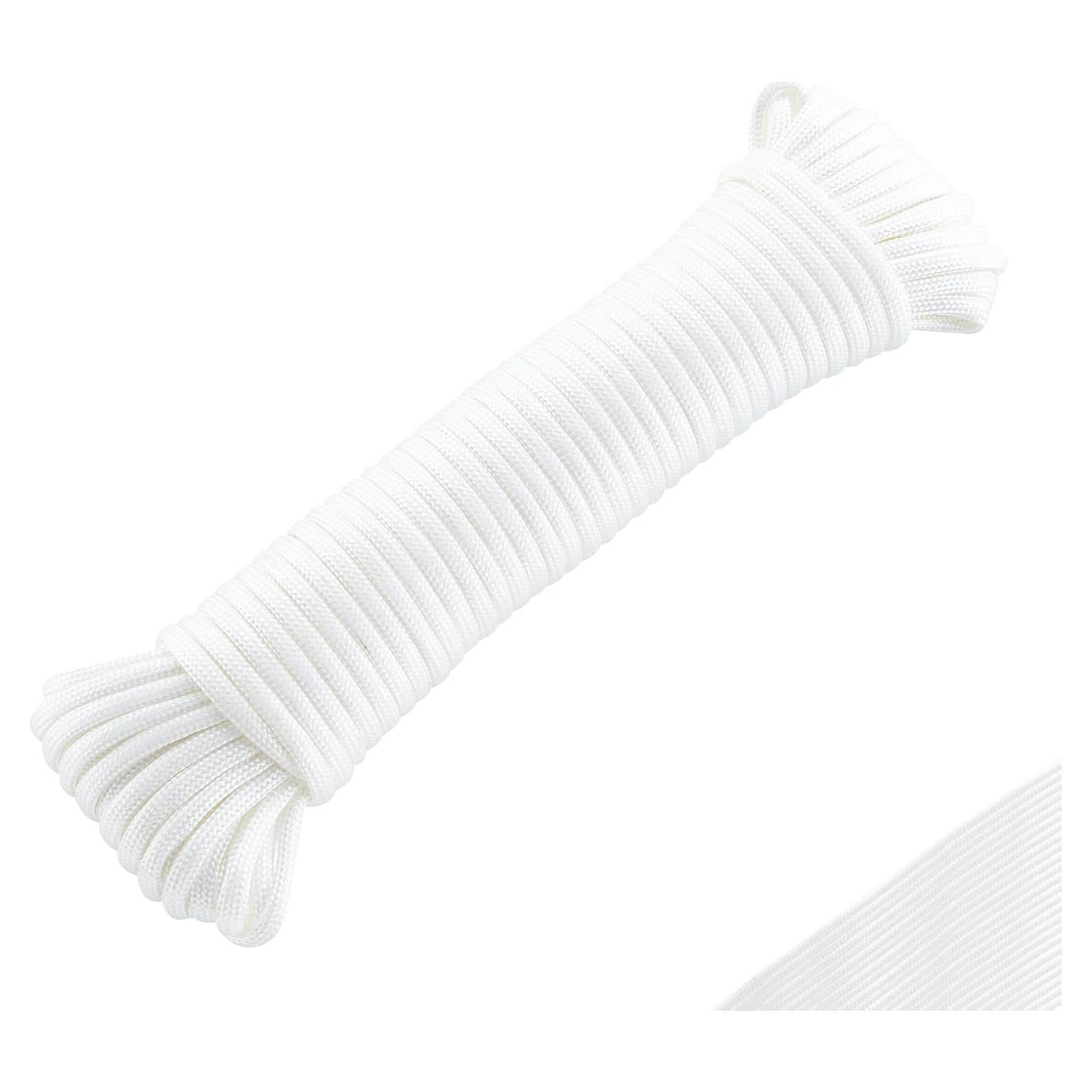 Cuerda de Nylon Paracord TOWSWELL 15.24m 4mm Blanca