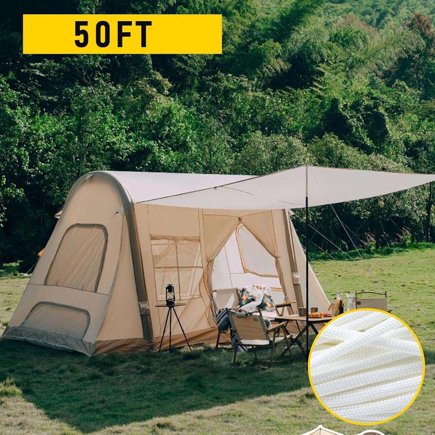 Cuerda de Nylon Paracord TOWSWELL 15.24m 4mm Blanca