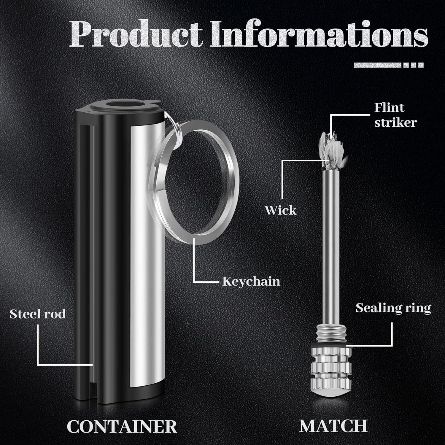 Encendedores de Cerilla Lafagiet - Paquete de 5 Impermeables
