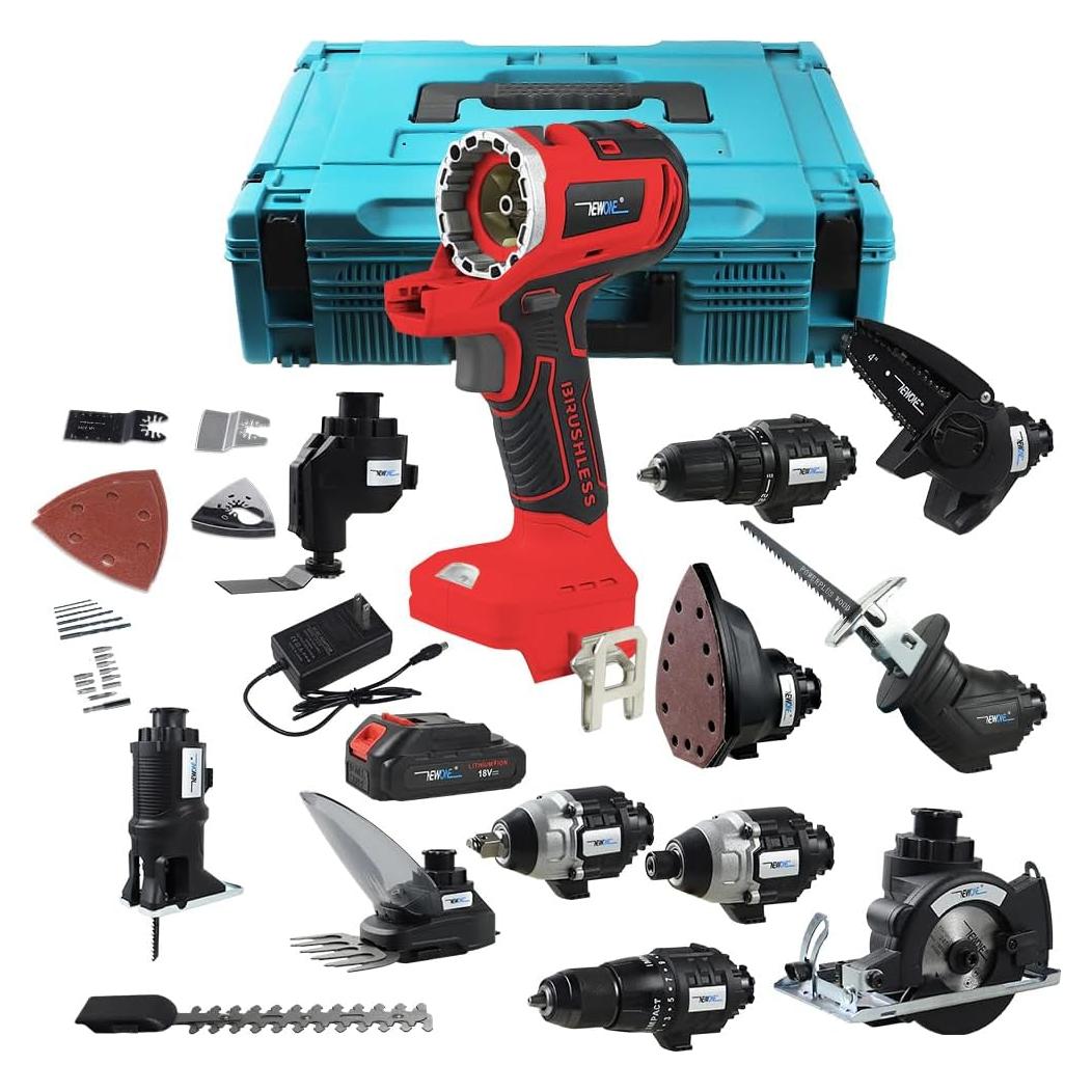Set de Herramientas Inalámbricas NEWONE 12-Tool 18V 2 Baterías 2Ah