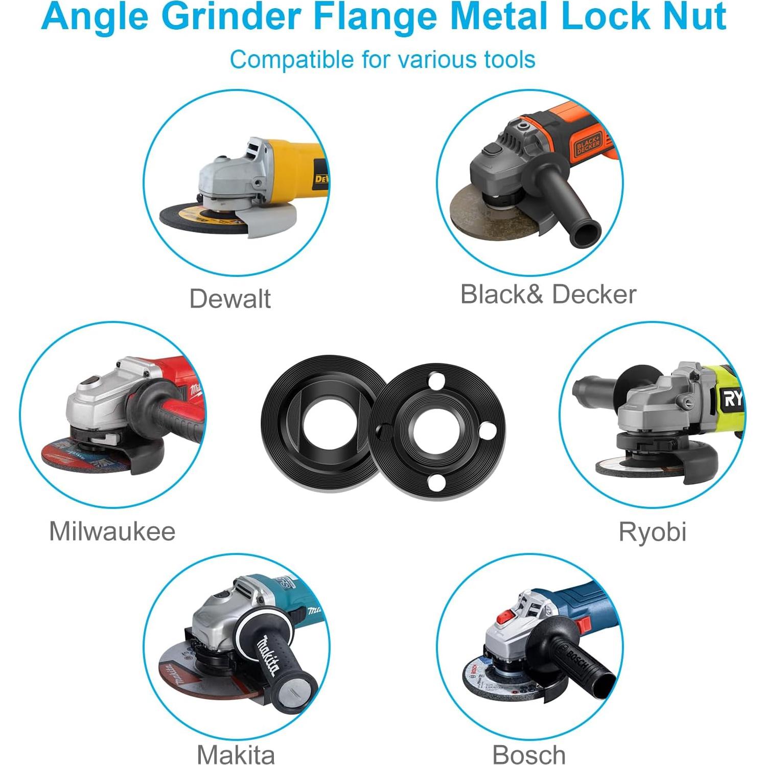 Kit de Llave y Tuercas de Brida para Amoladora pwkauka 7 Piezas