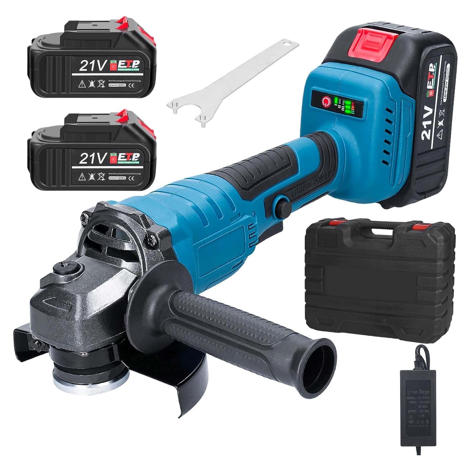 Amoladora Angular Inalámbrica Housiwill 125mm 800W 11000RPM