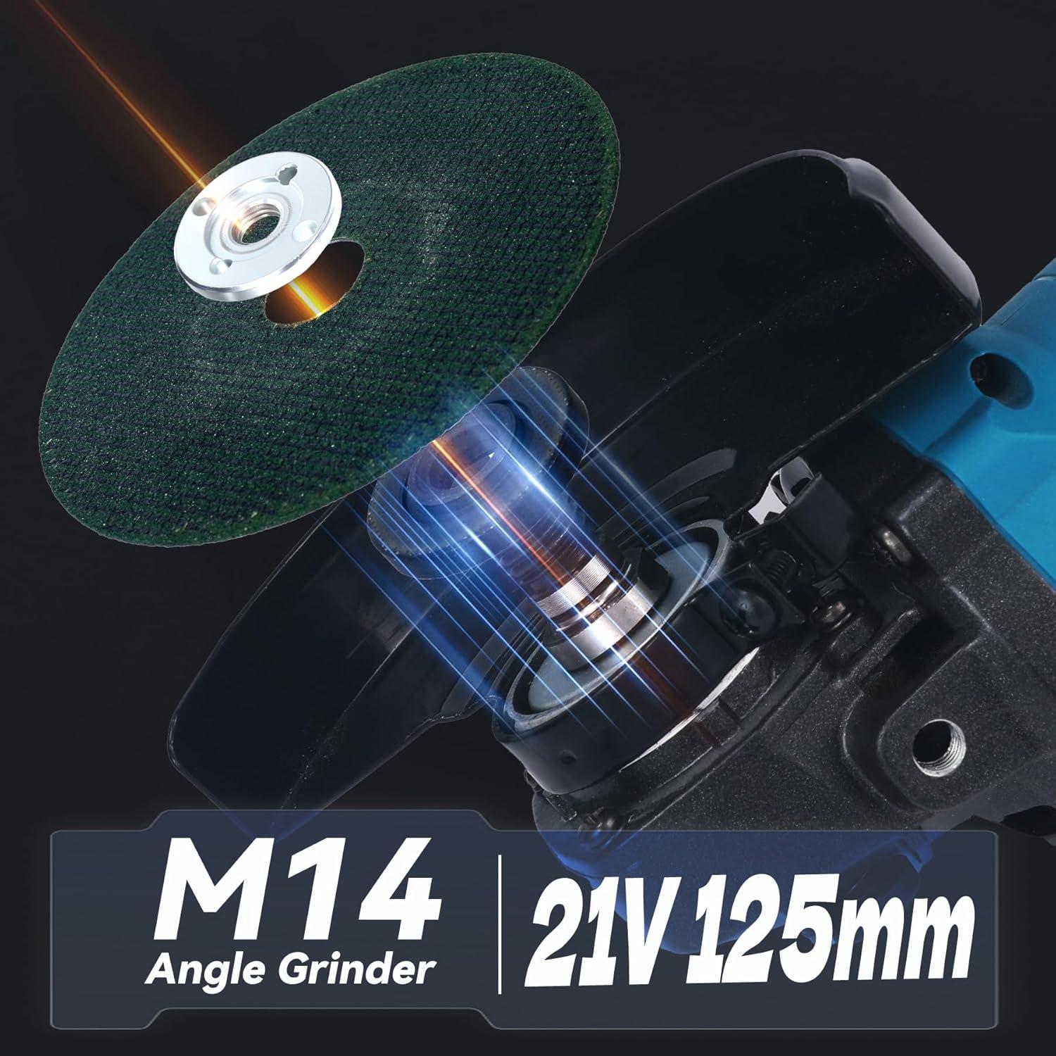 Amoladora Angular Inalámbrica Housiwill 125mm 800W 11000RPM