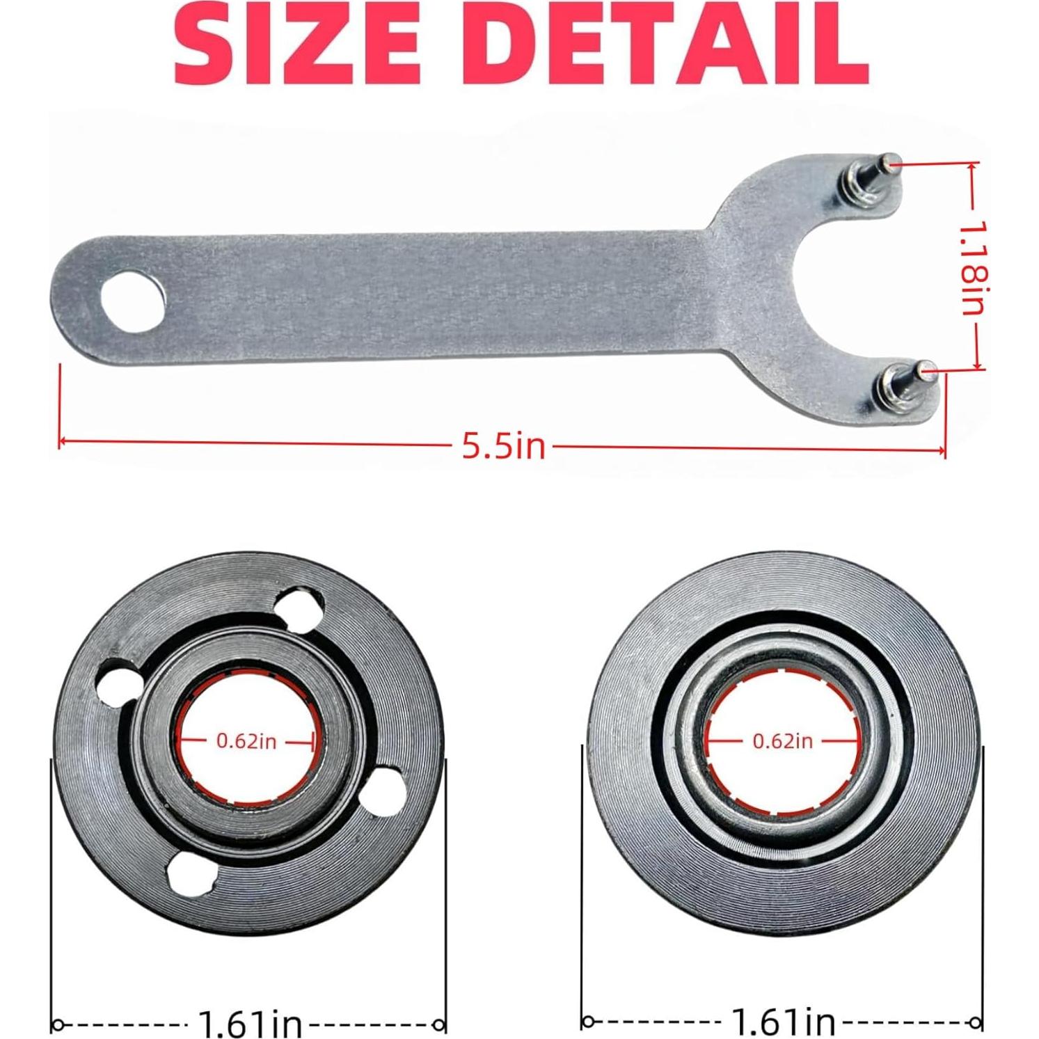 Kit de Tuercas de Bloqueo Axyuada para Amoladora Angular 8PCS